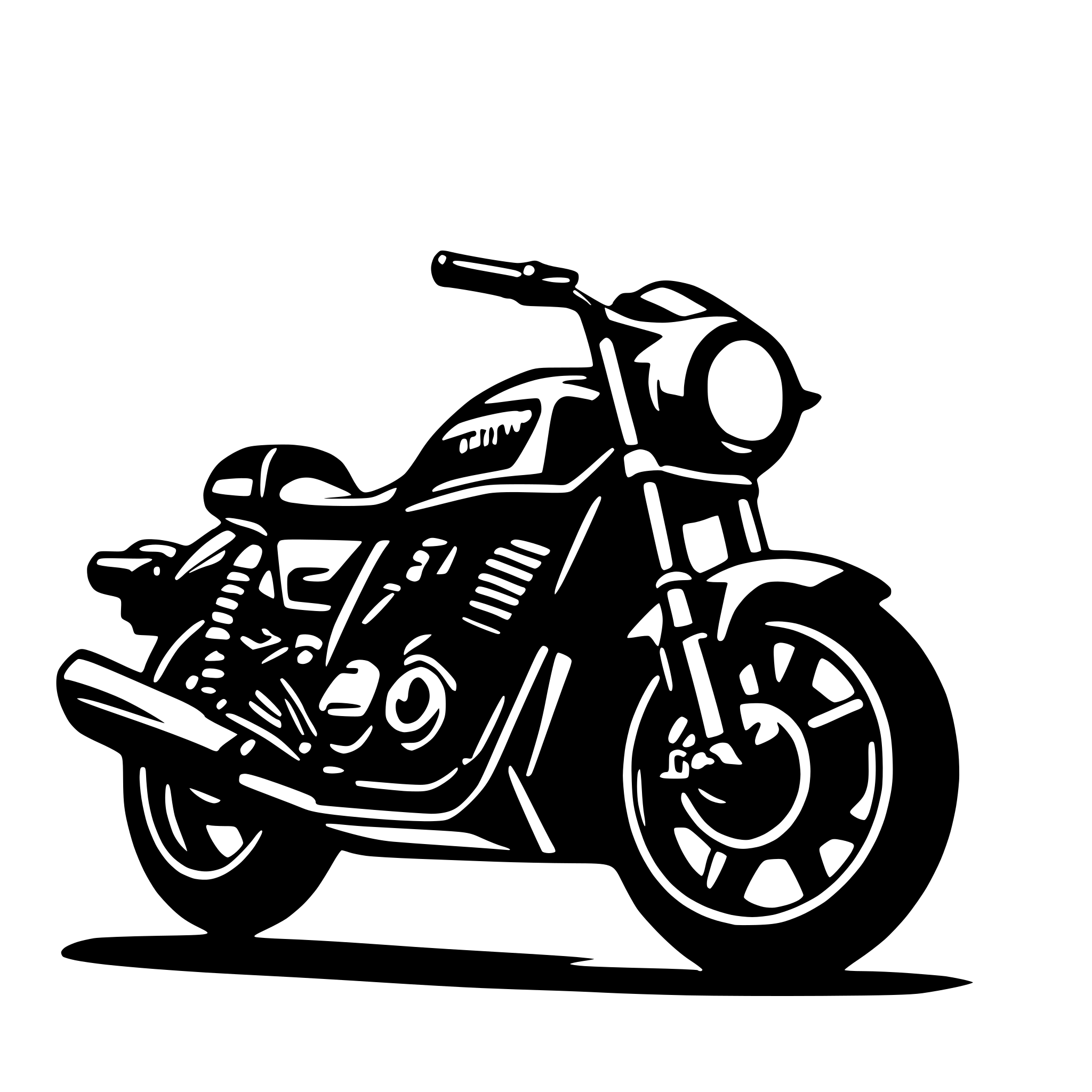 AI-generated SVG of a Yamaha RX King
