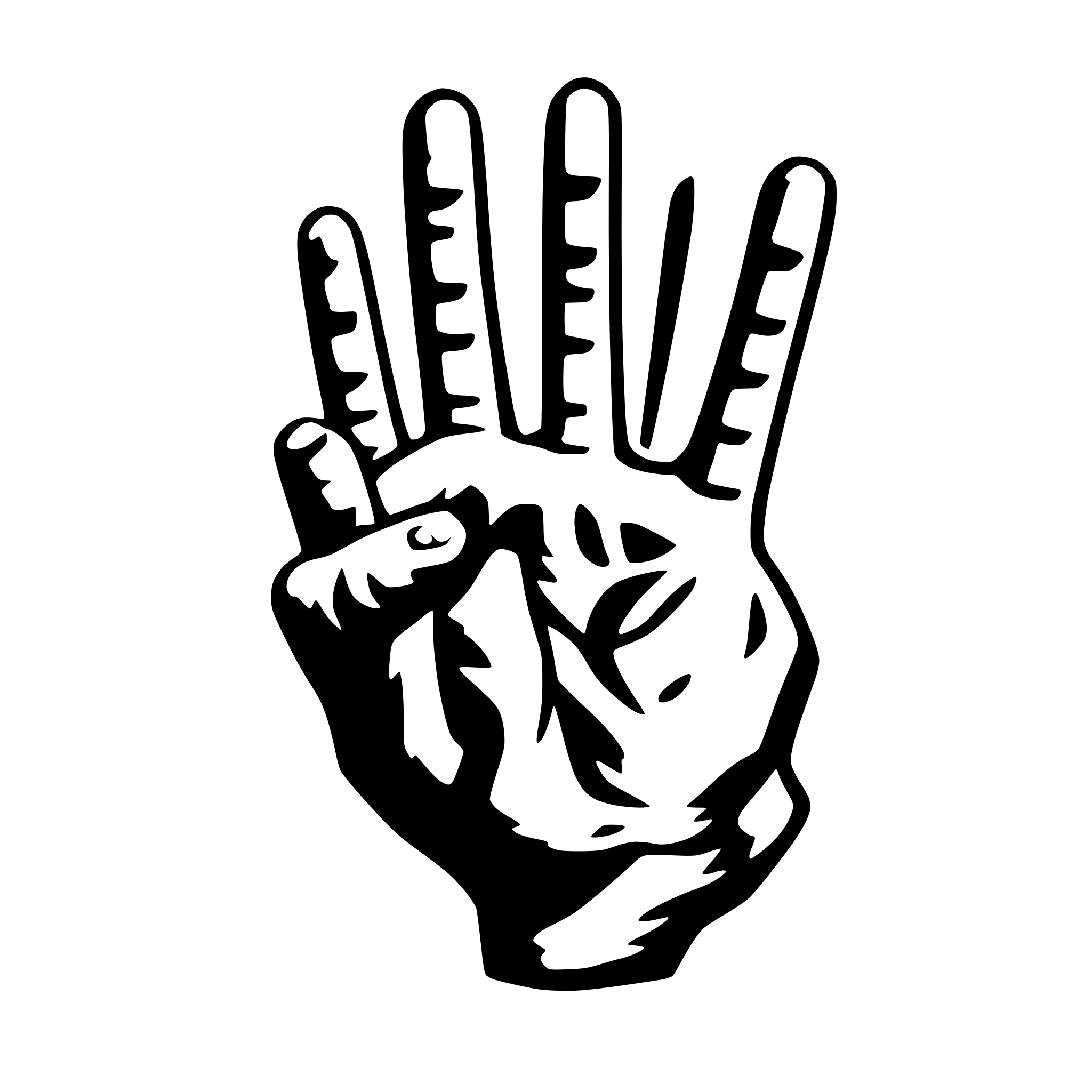 AI-generated SVG of 'Rockhand'