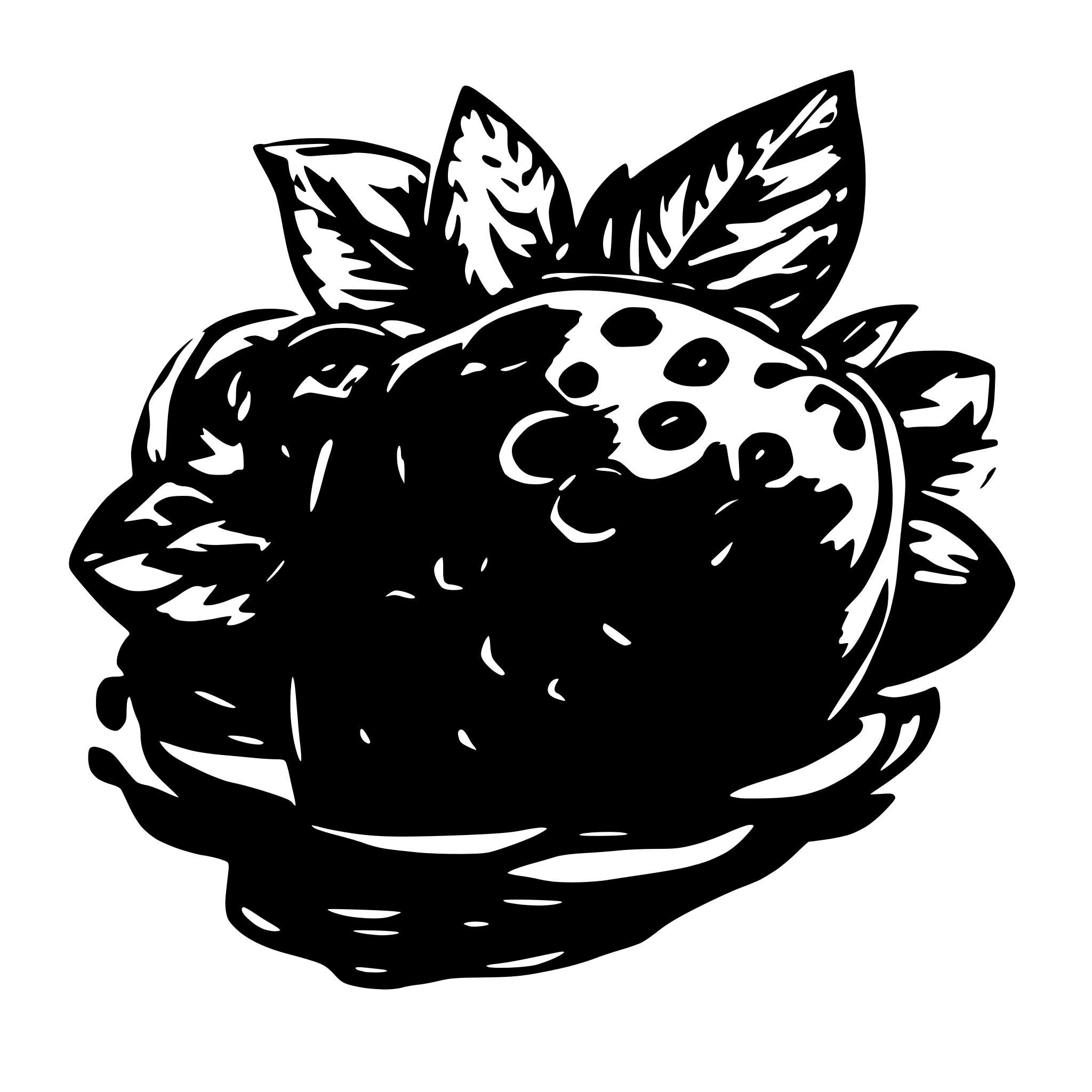 AI-generated SVG of a strawberry