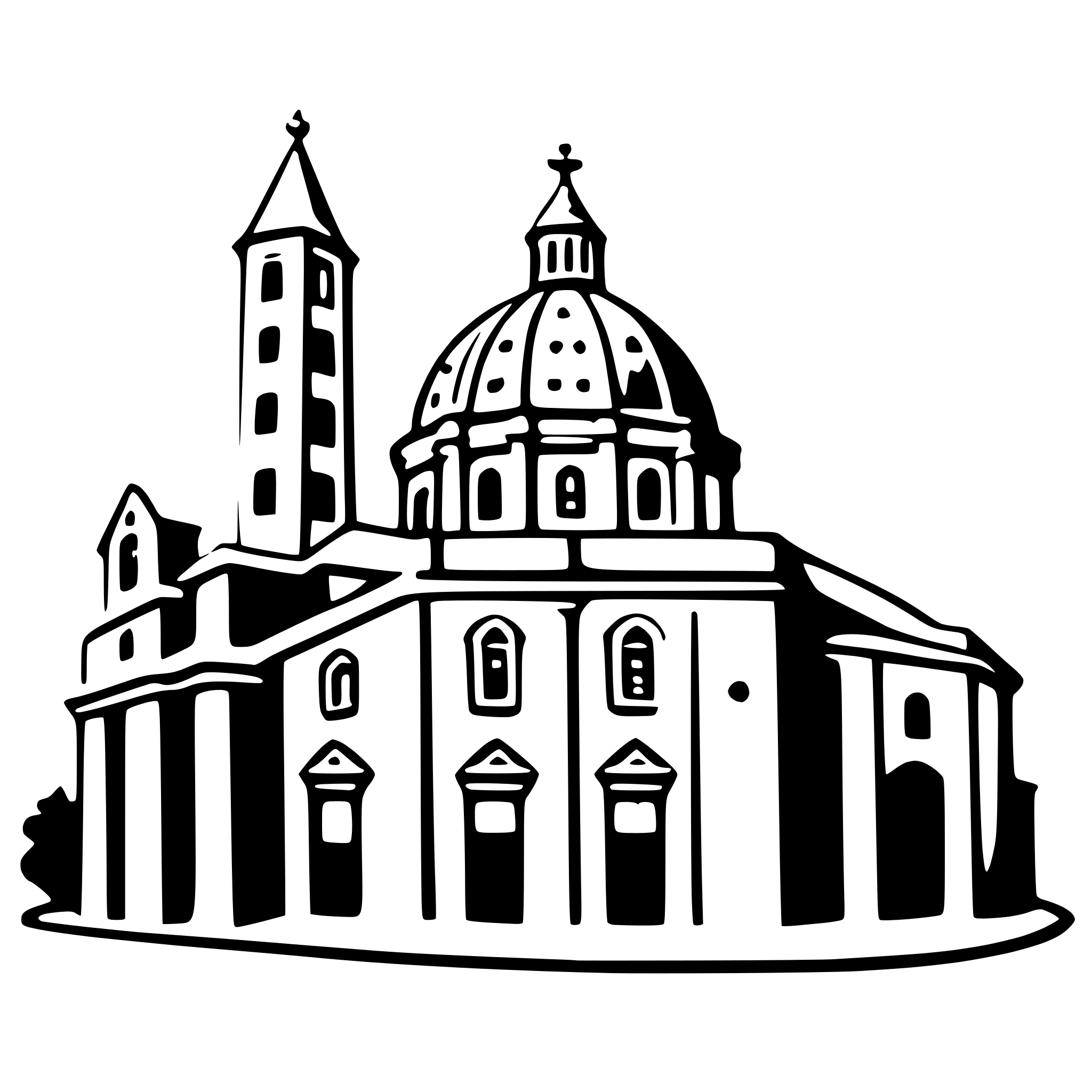 AI-generated SVG of a peter's basilica