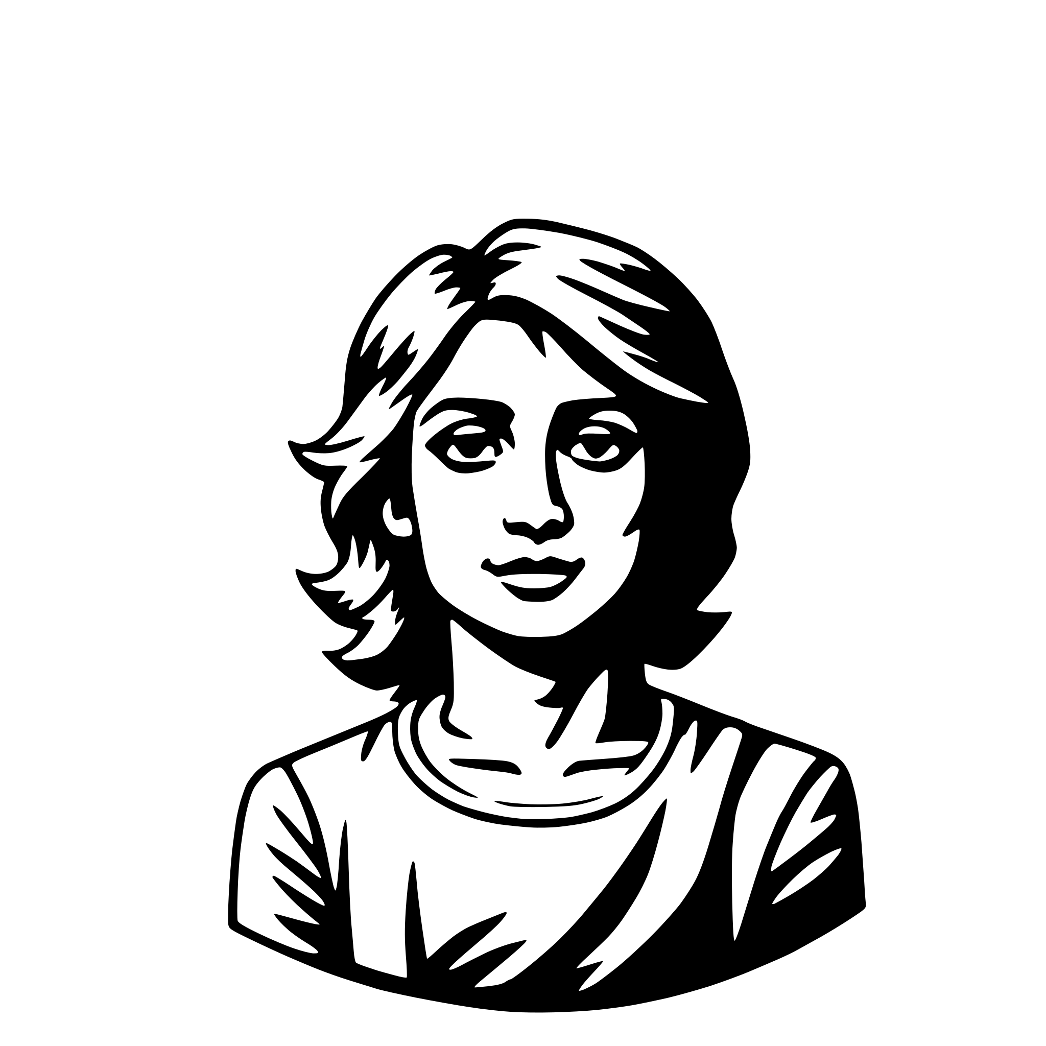 AI-generated SVG of a surya