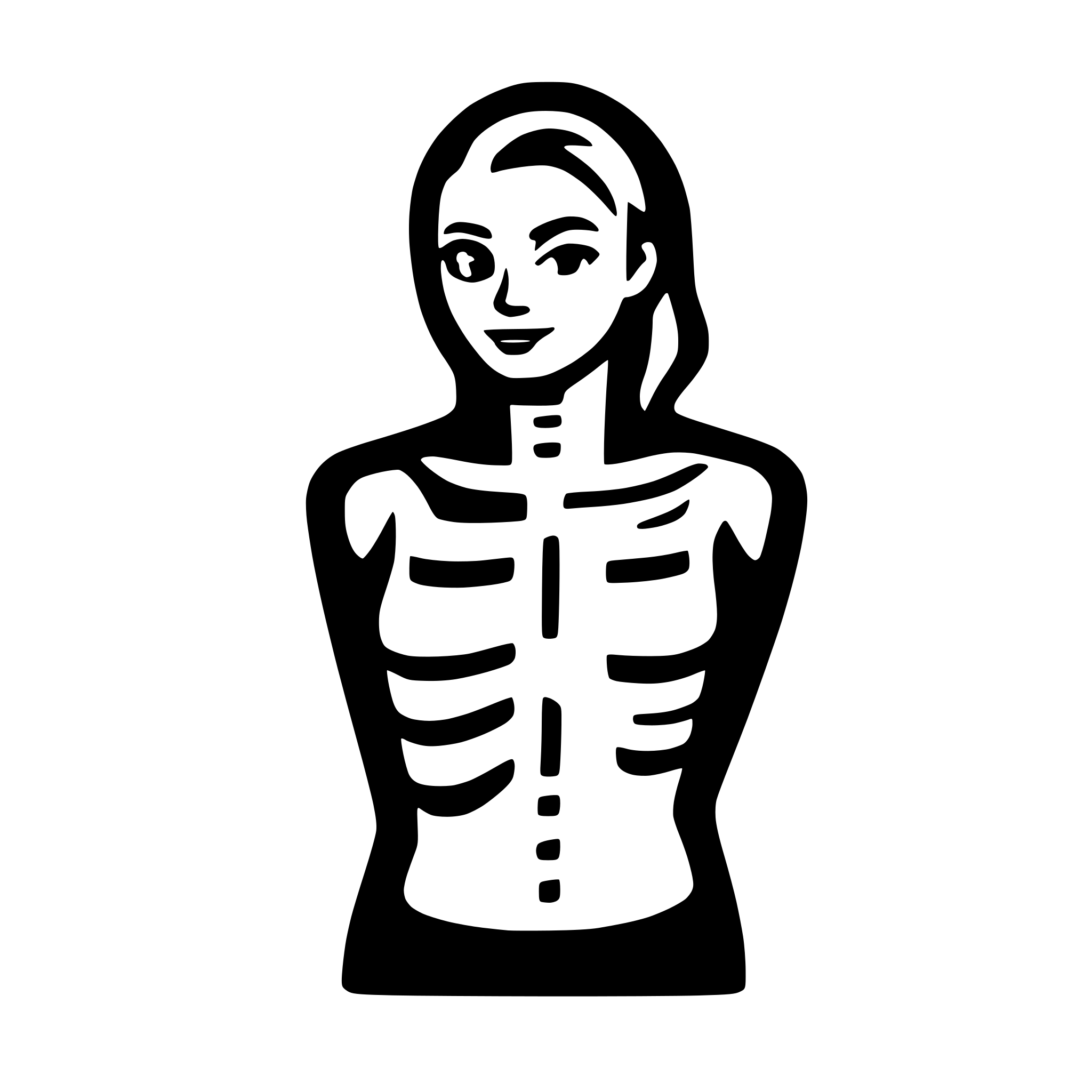 AI-generated SVG of a chest x ray