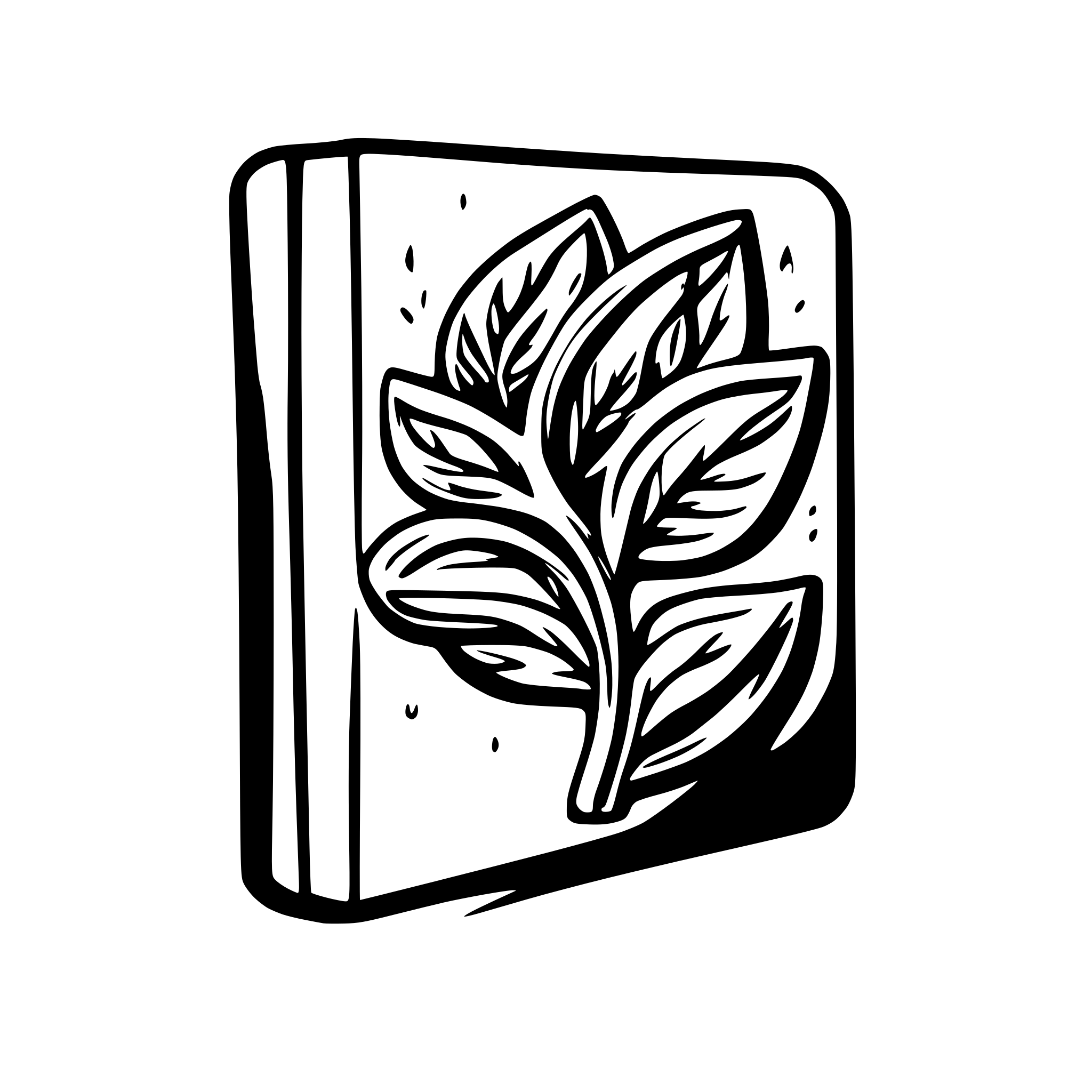 AI-generated SVG of a book