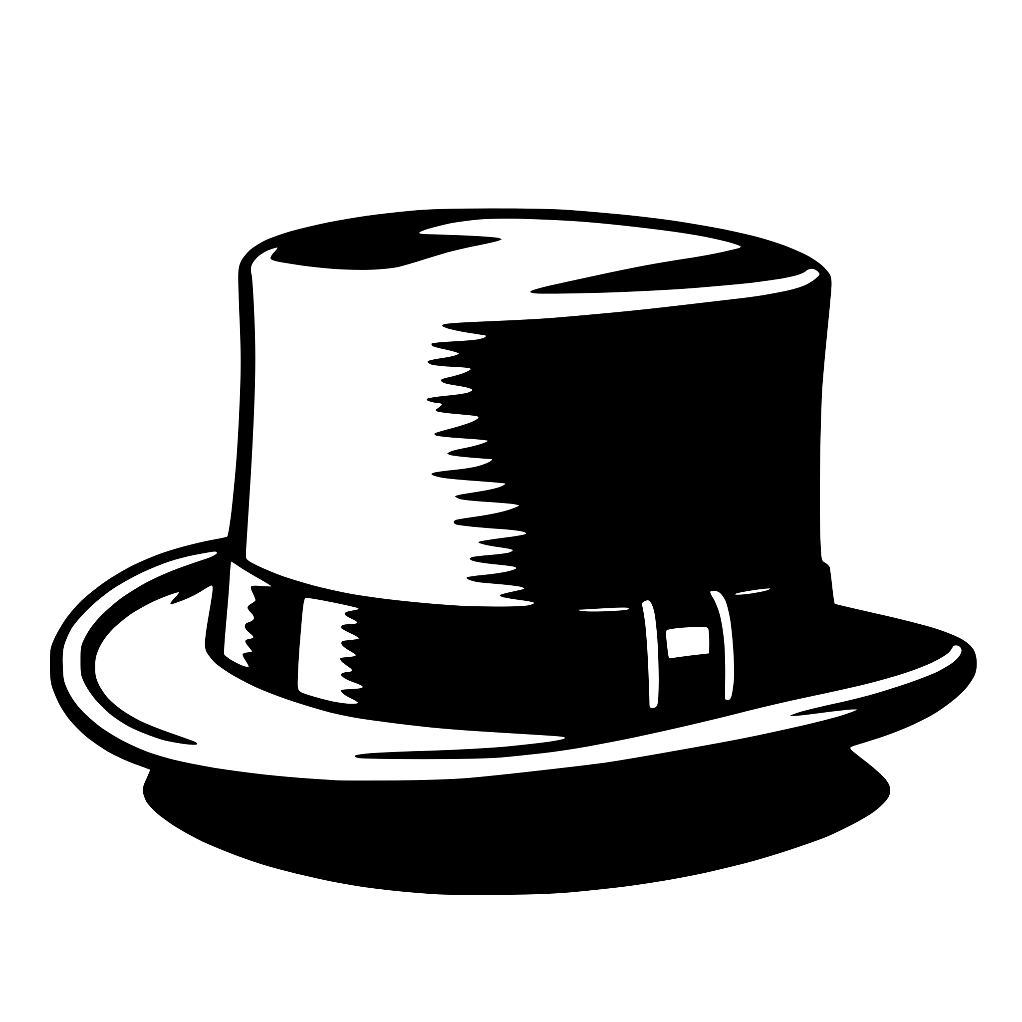 AI-generated SVG of 'fedora'