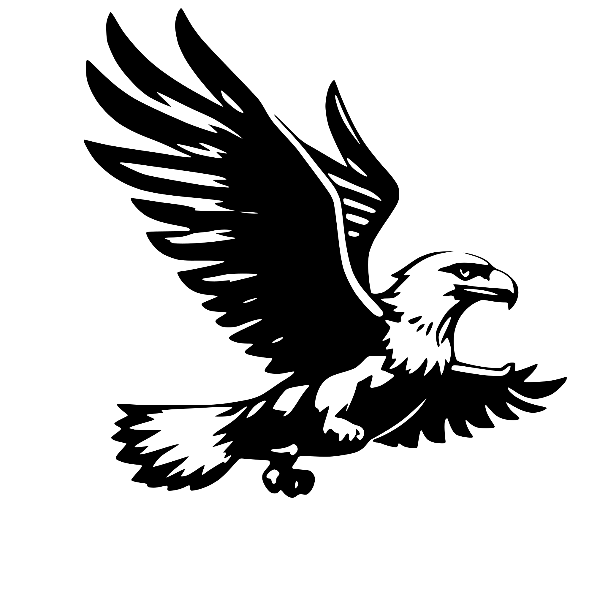 AI-generated SVG of 'a majestic eagle in flight'