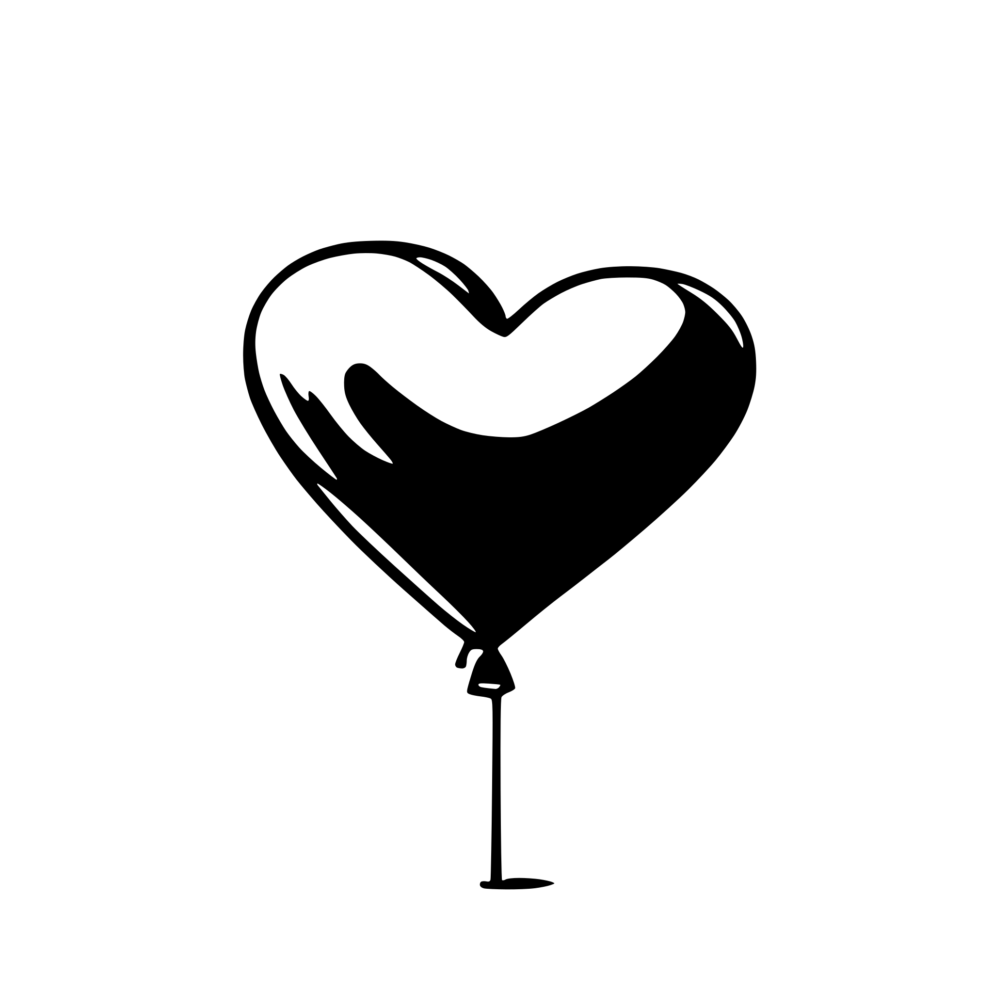 AI-generated SVG of 'heart shaped balloon'