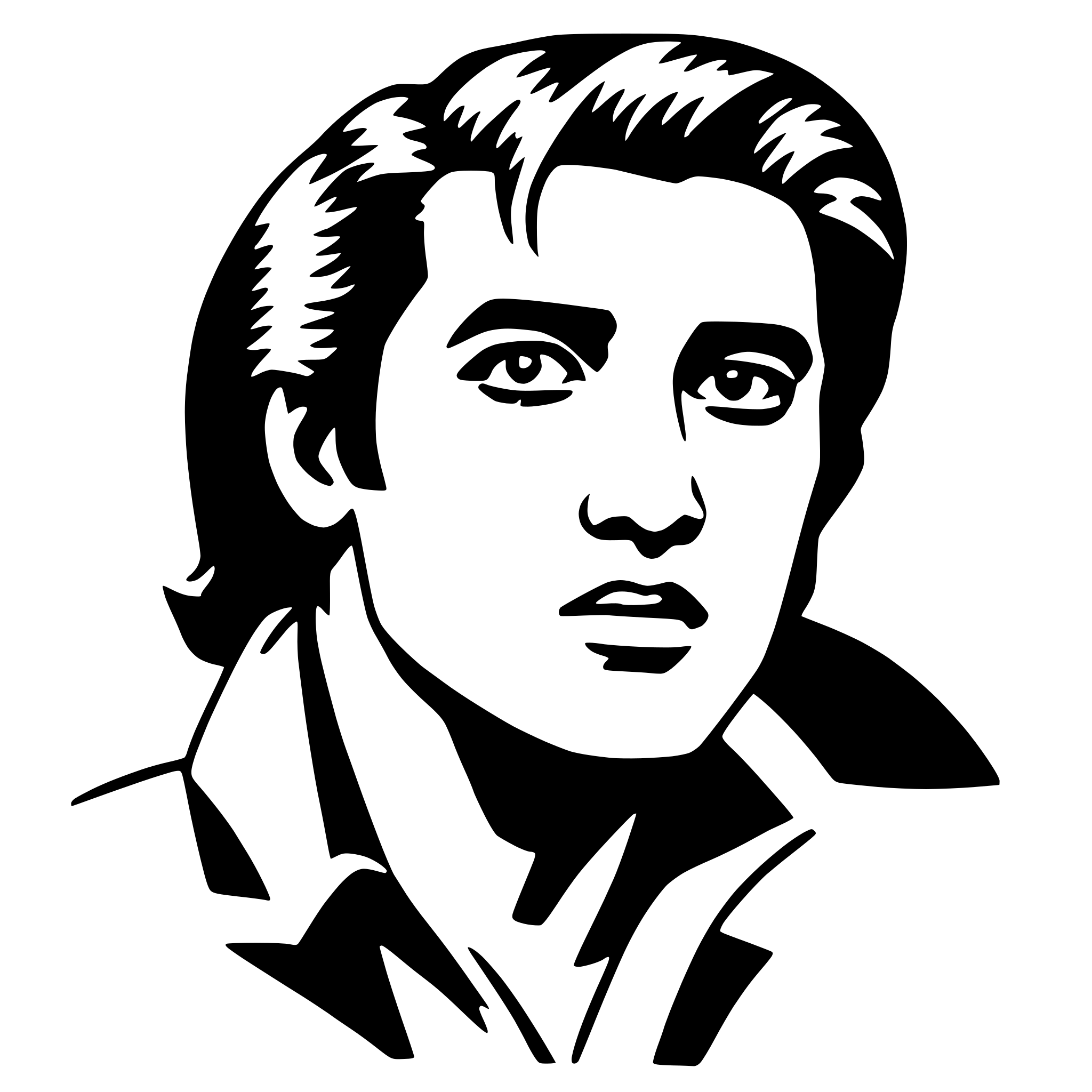 AI-generated SVG of 'elvis presley'
