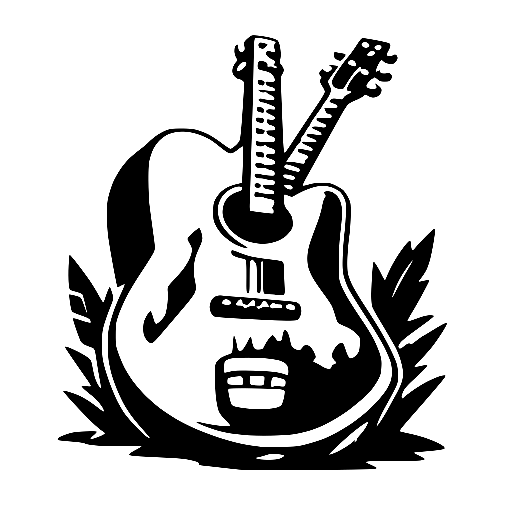 AI-generated SVG of 'stoner rock art'
