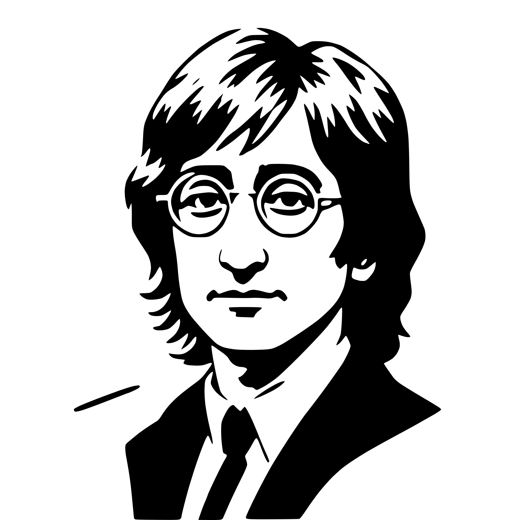 AI-generated SVG of 'john lennon'
