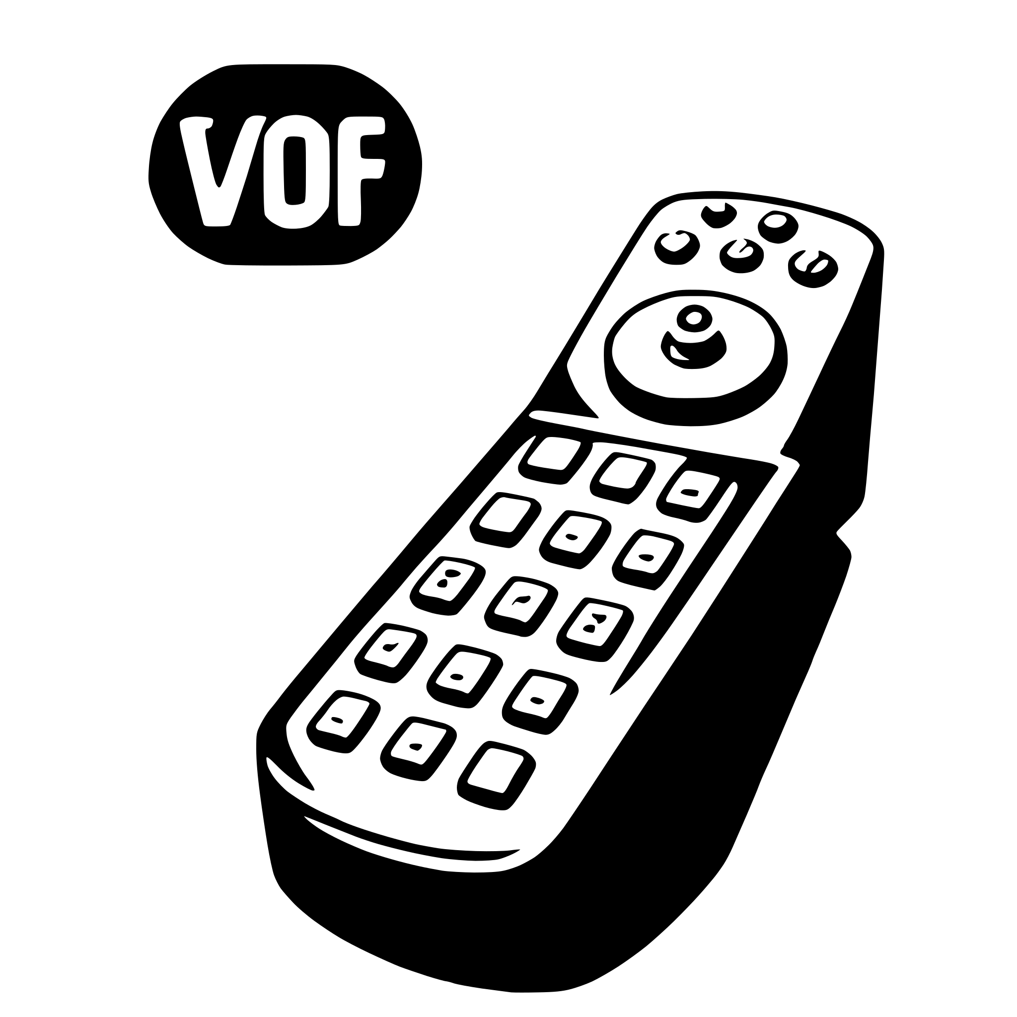 AI-generated SVG of a remote control