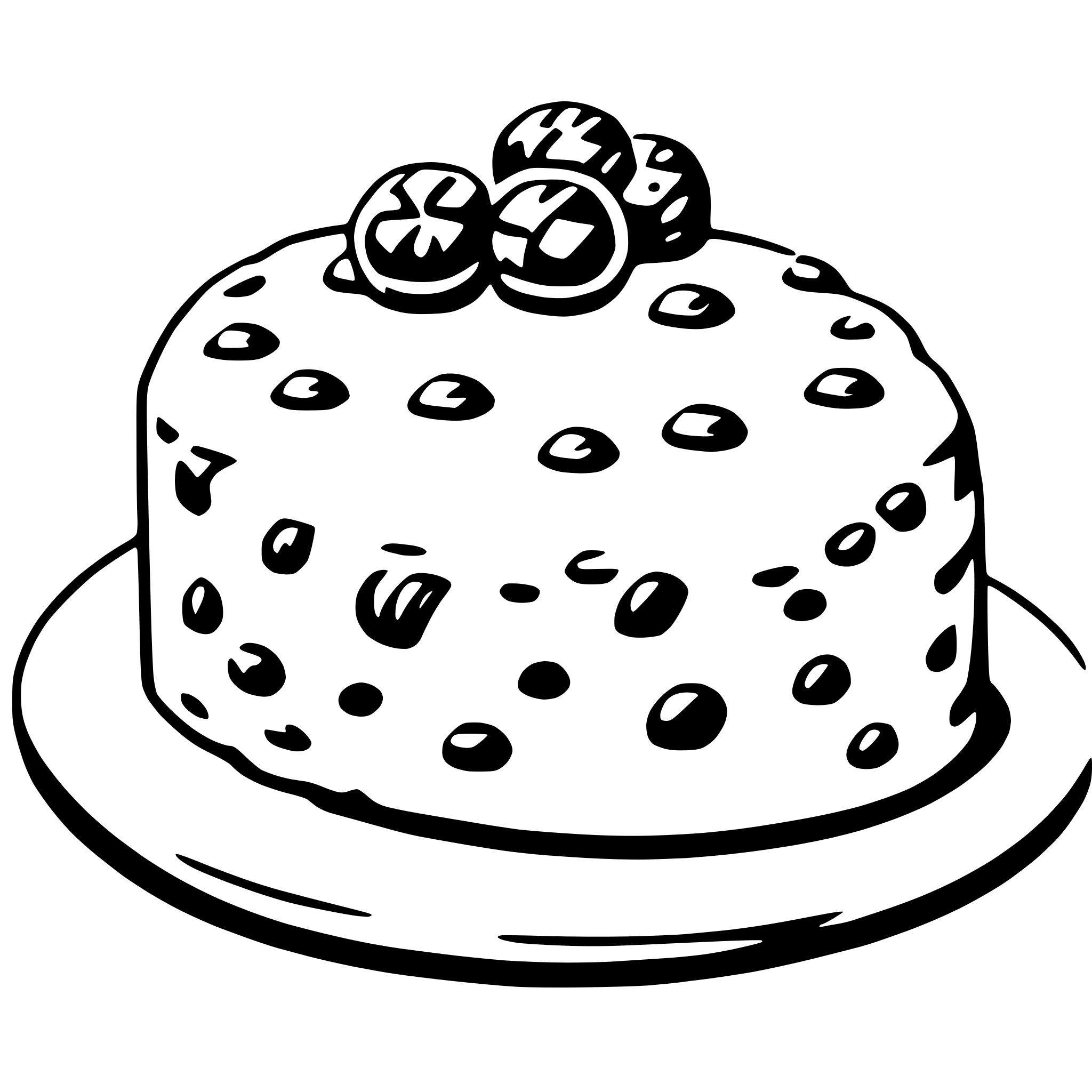 AI-generated SVG of 'scone'