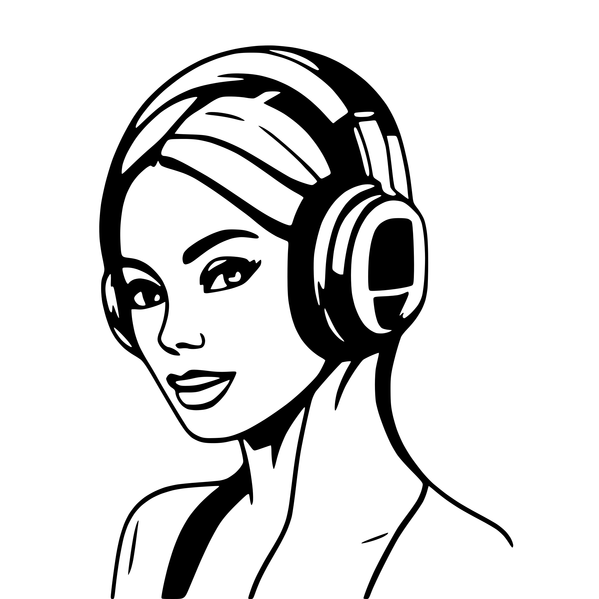 AI-generated SVG of a headphones