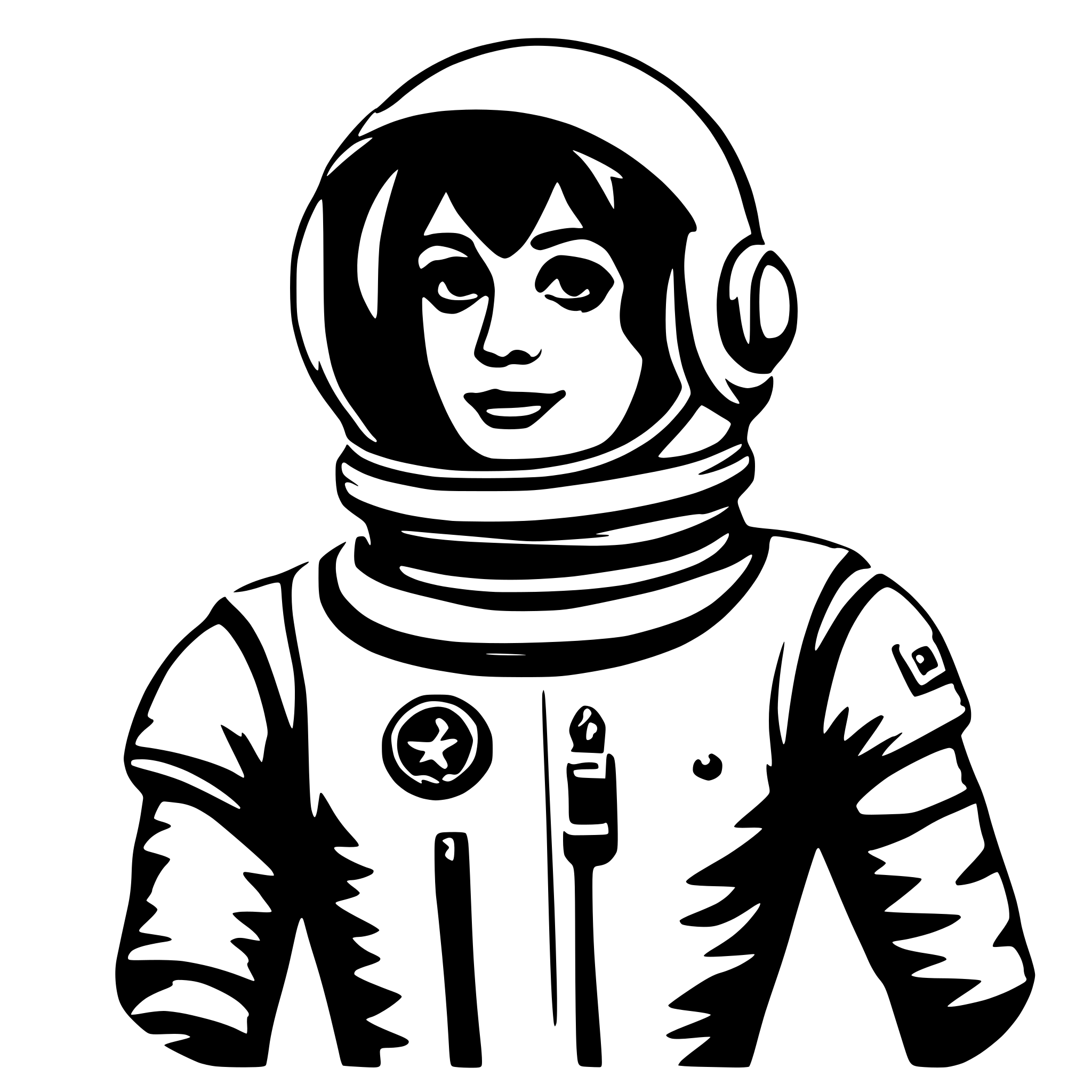 AI-generated SVG of 'astronaut'