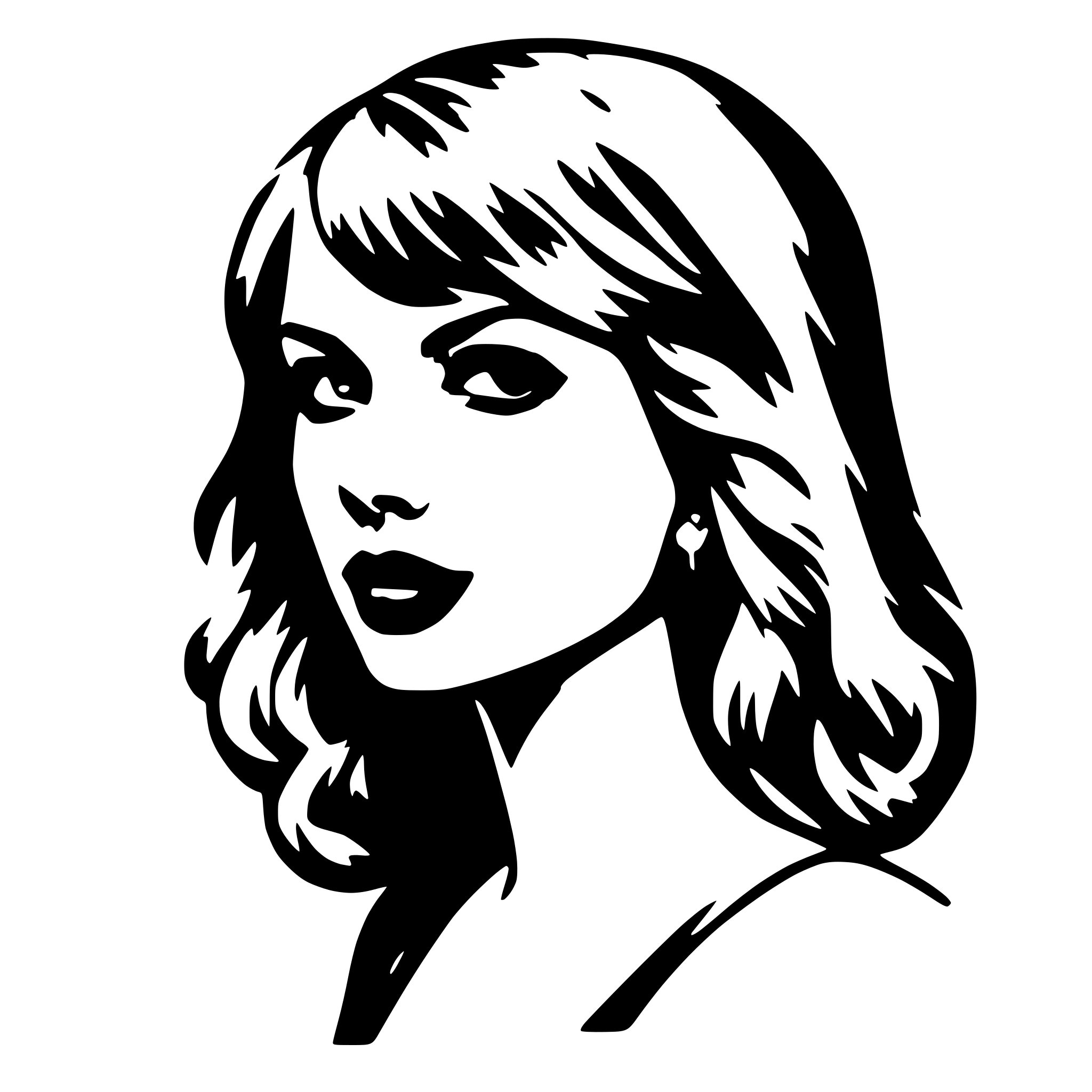 AI-generated SVG of 'Taylor Swift'
