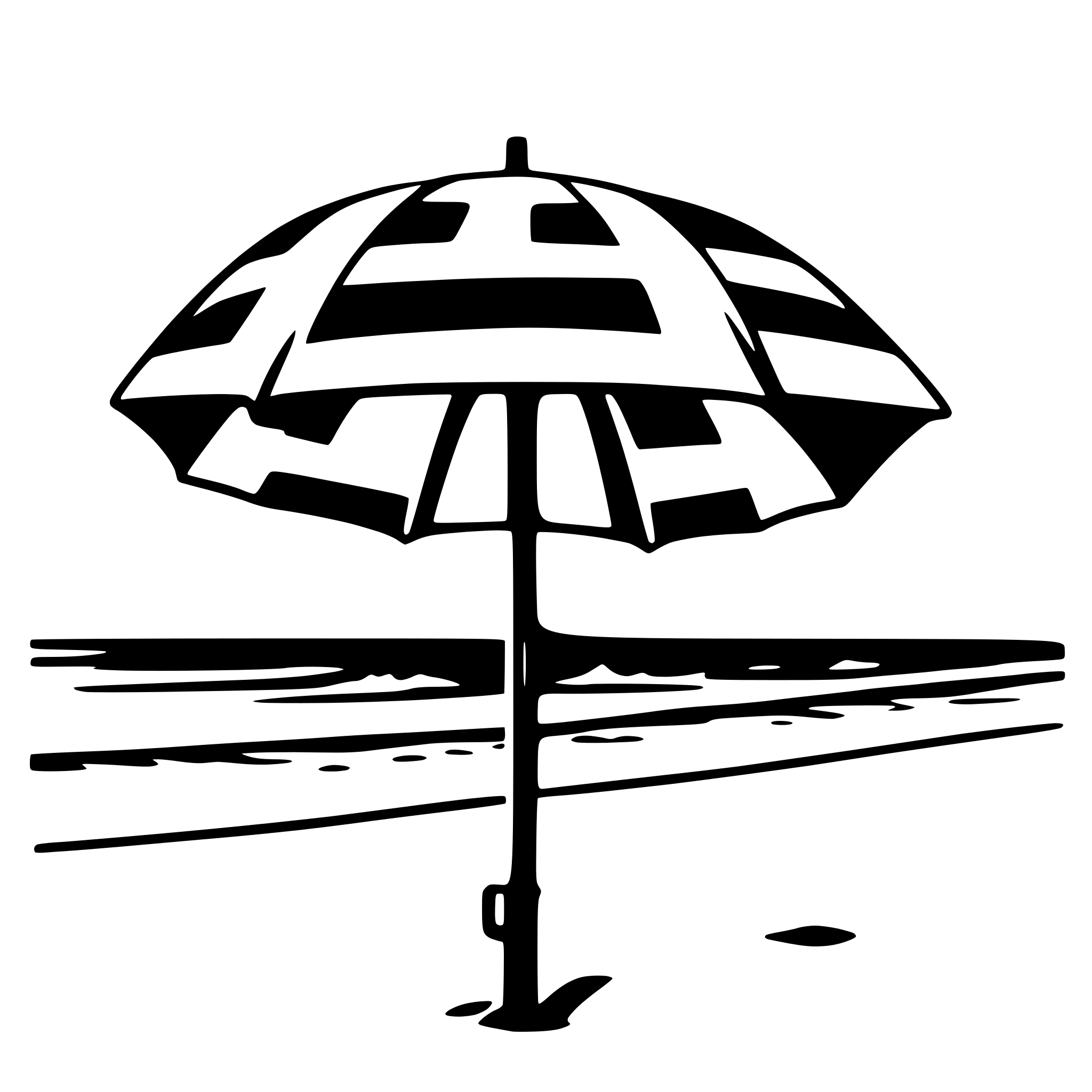 AI-generated SVG of a beach umbrella and waves