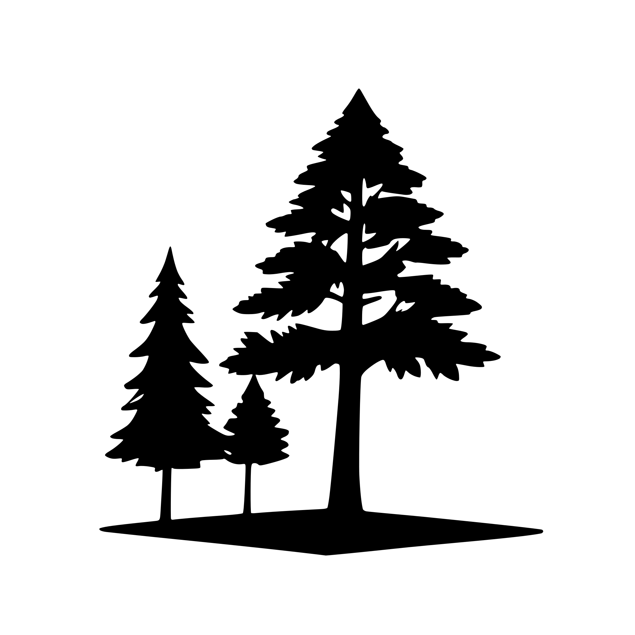 AI-generated SVG of 'PINE TREE SIMPLE silhouette'