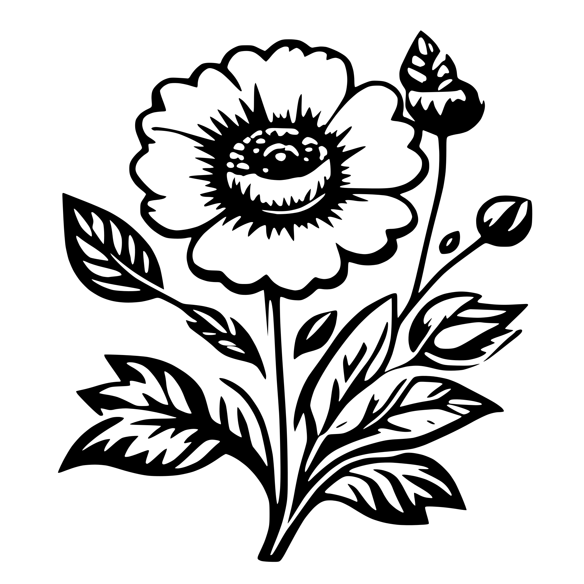 AI-generated SVG of 'Floral pattern design'
