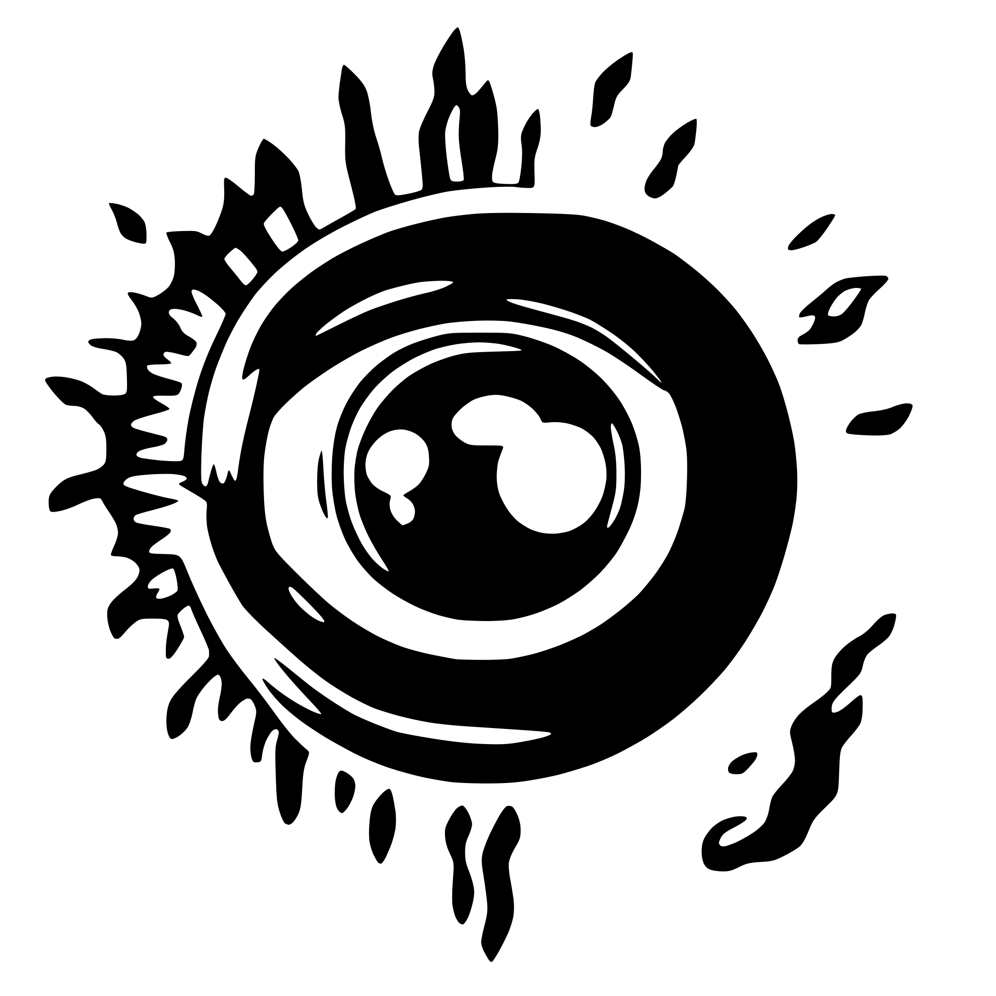 AI-generated SVG of a Bloody eyeball
