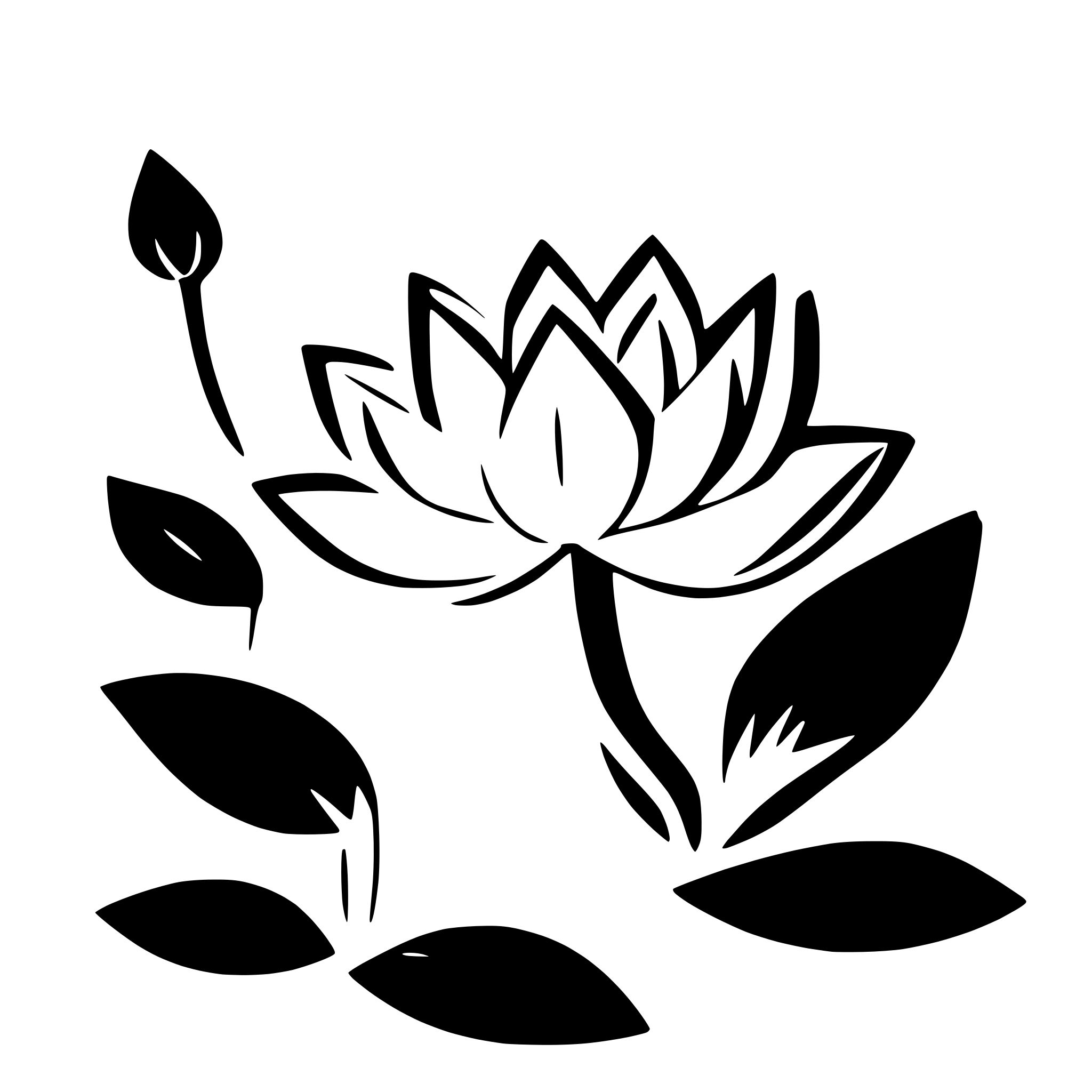 AI-generated SVG of 'lotus flower in a pond'