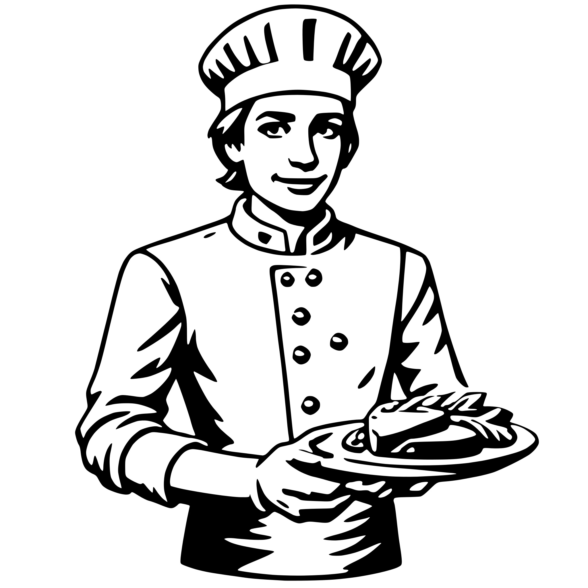 AI-generated SVG of 'chef'