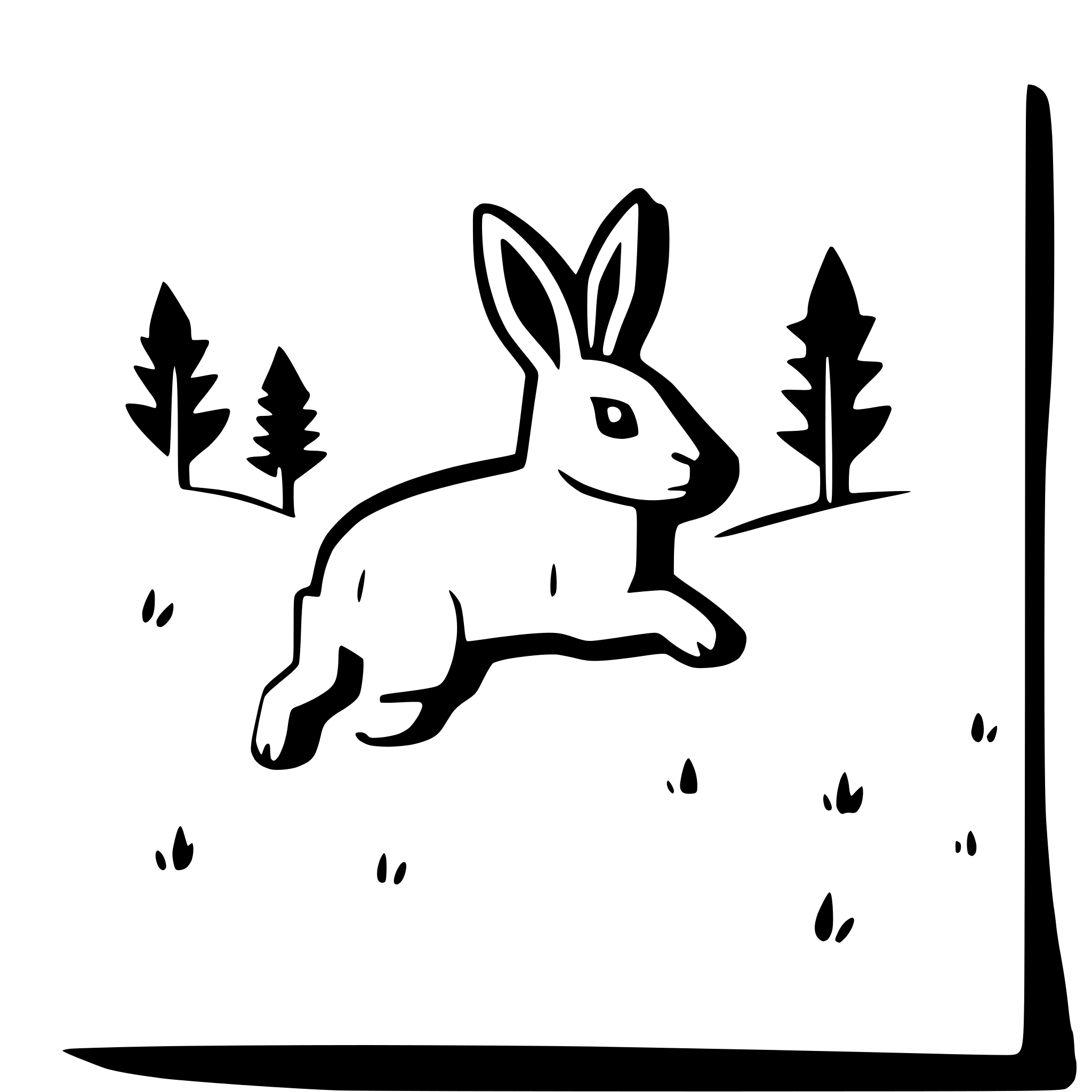 AI-generated SVG of 'rabbit hopping through meadow'