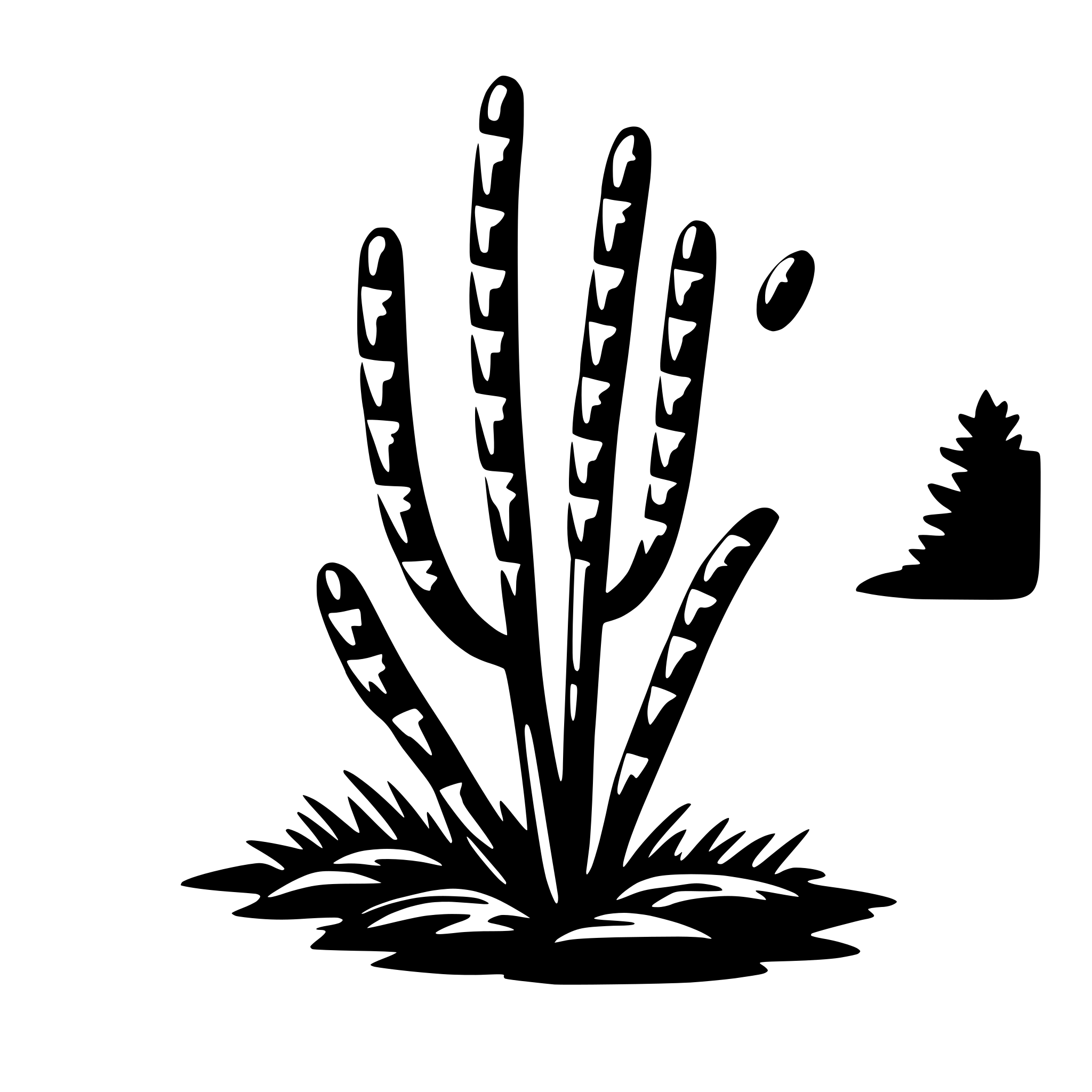 AI-generated SVG of a willow