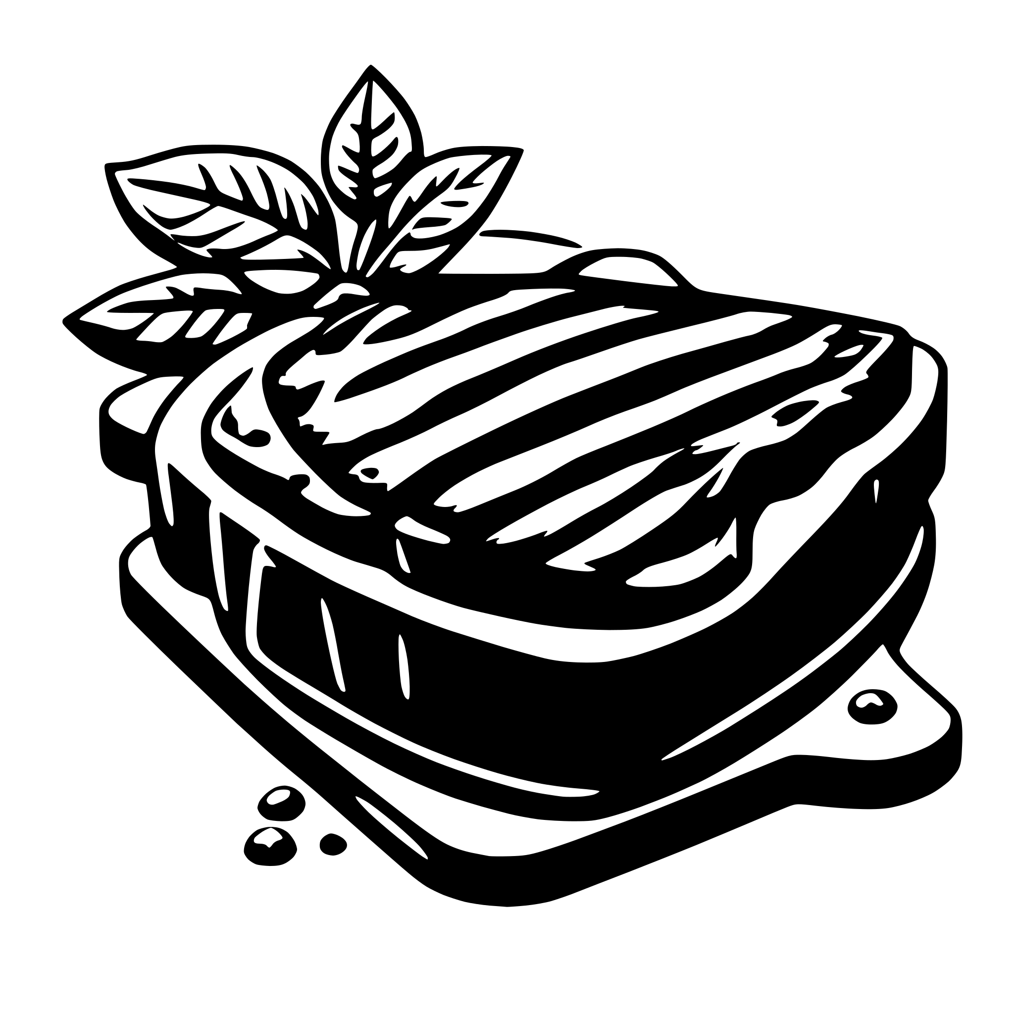 AI-generated SVG of 'steak'