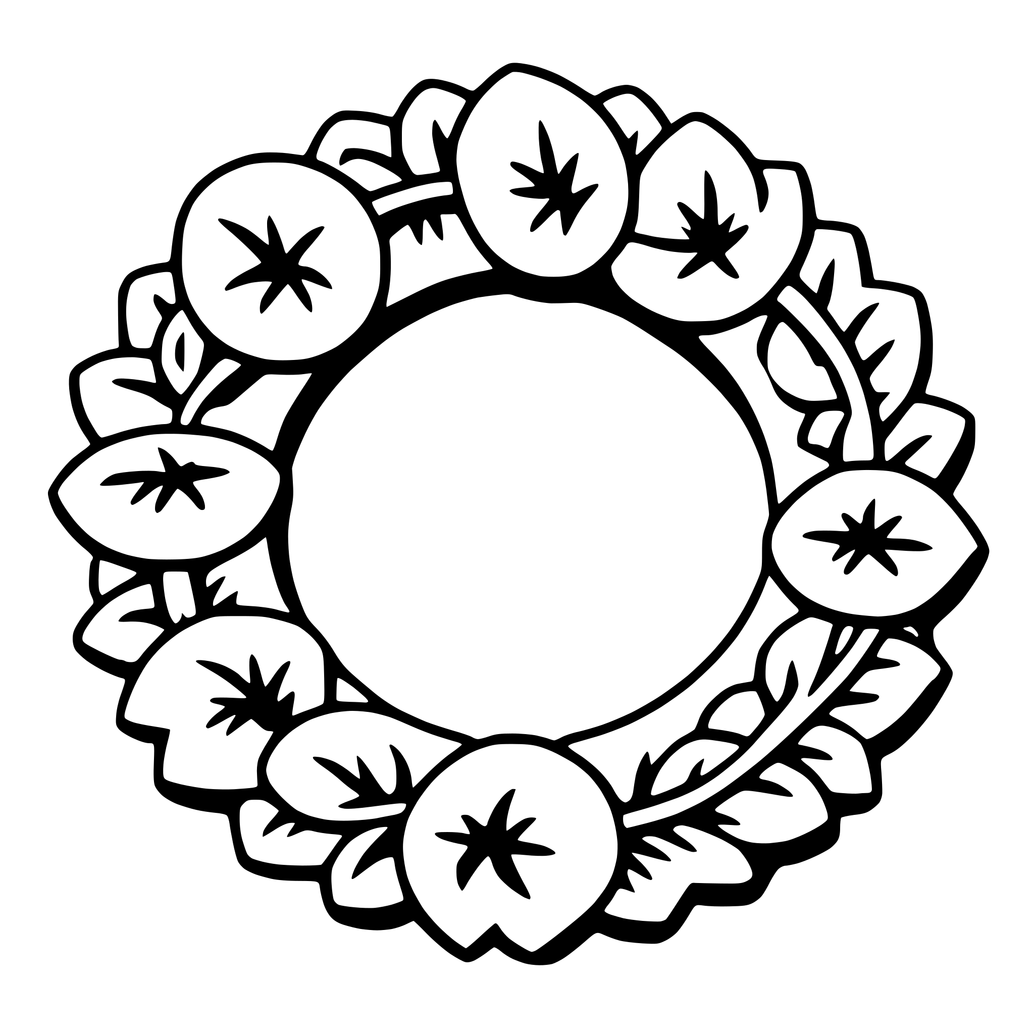 AI-generated SVG of a wreath