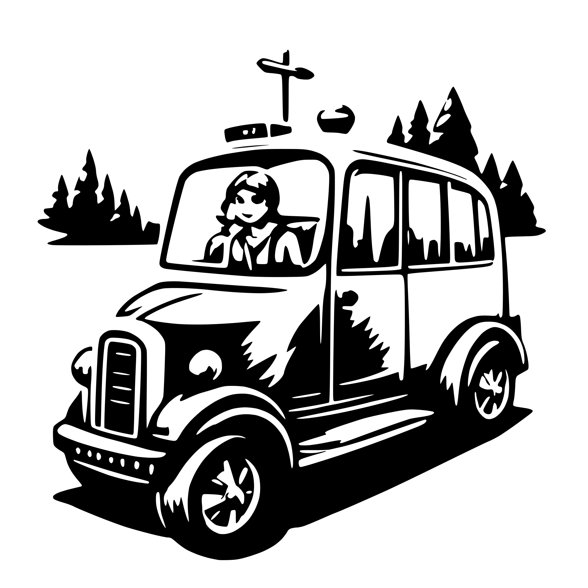 AI-generated SVG of 'No Hassle Transportation'