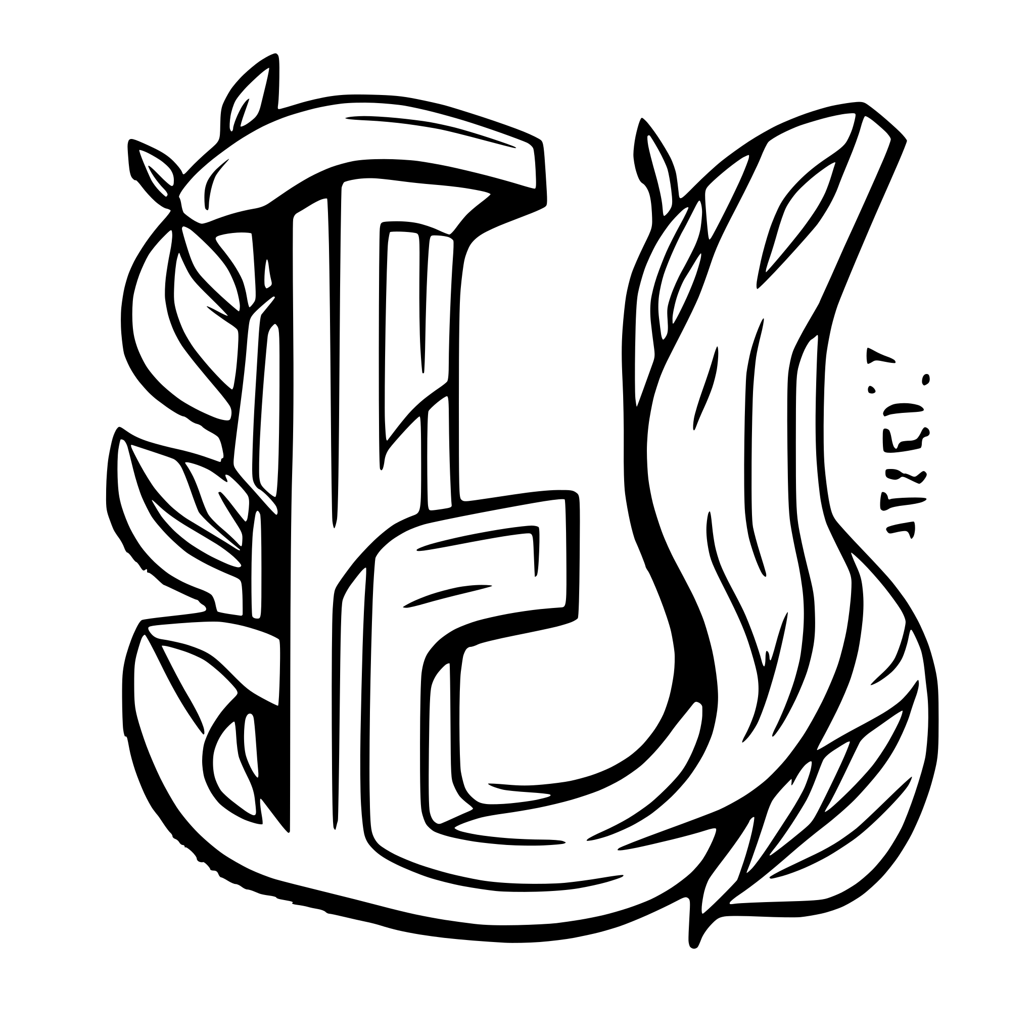 AI-generated SVG of a 3d look for the letters 'JD'