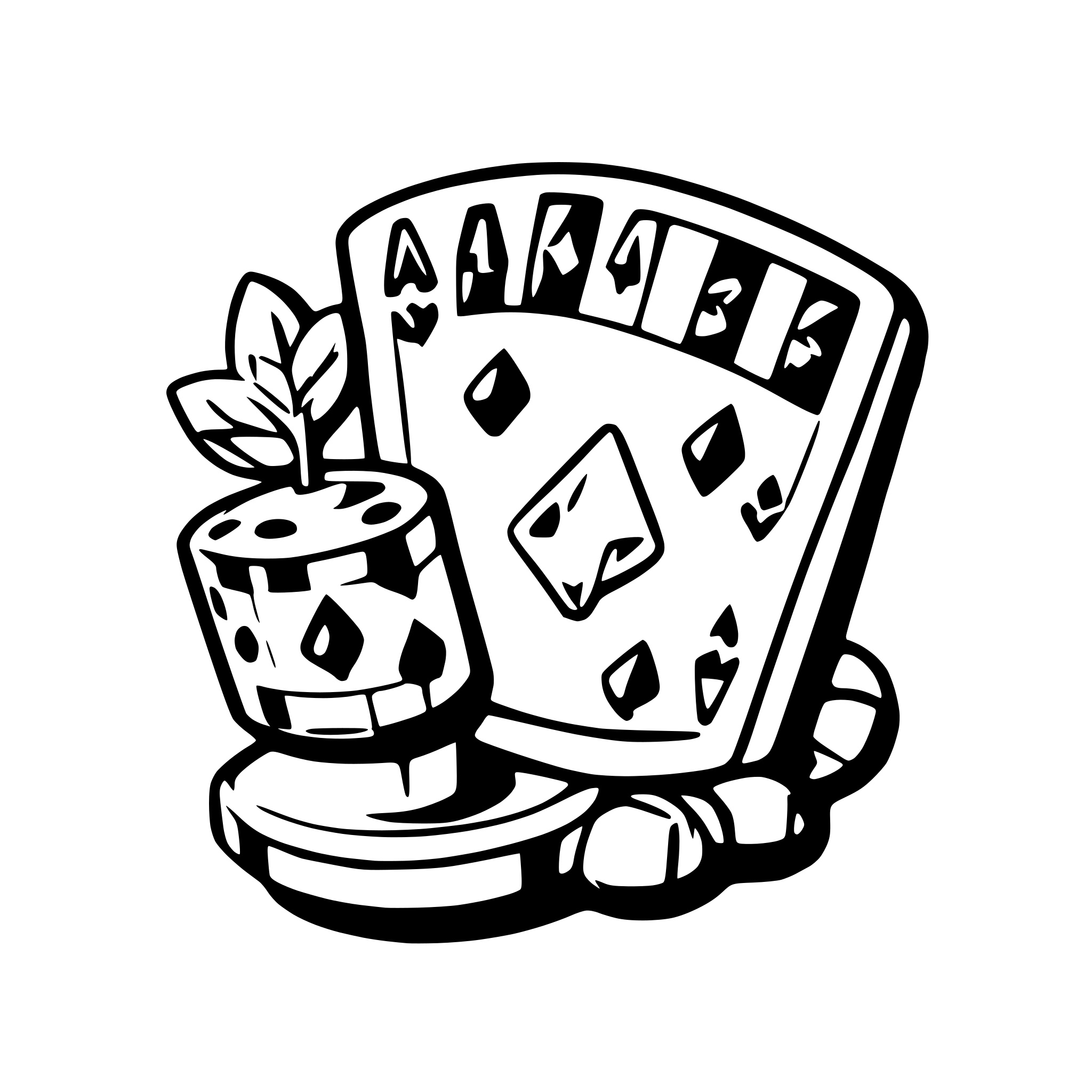 AI-generated SVG of a casino slots