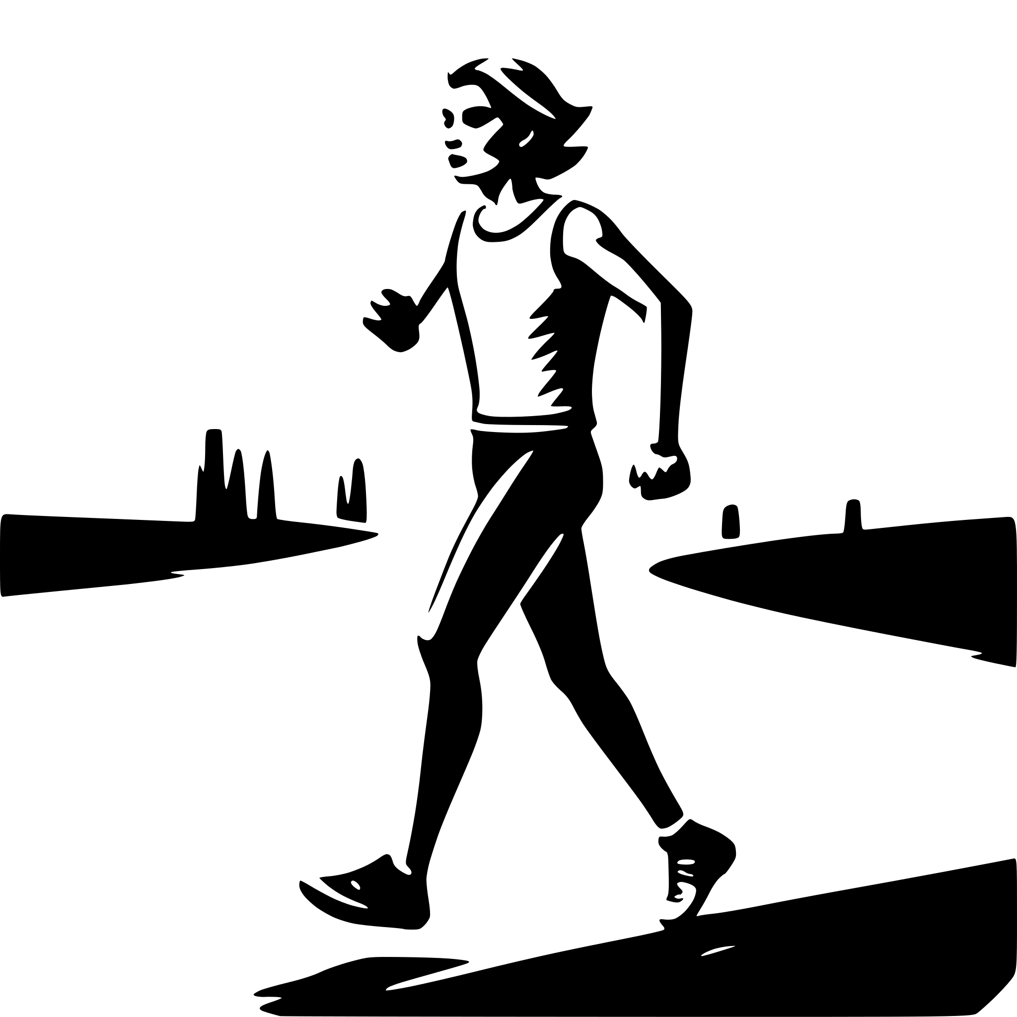 AI-generated SVG of 'Run, System'