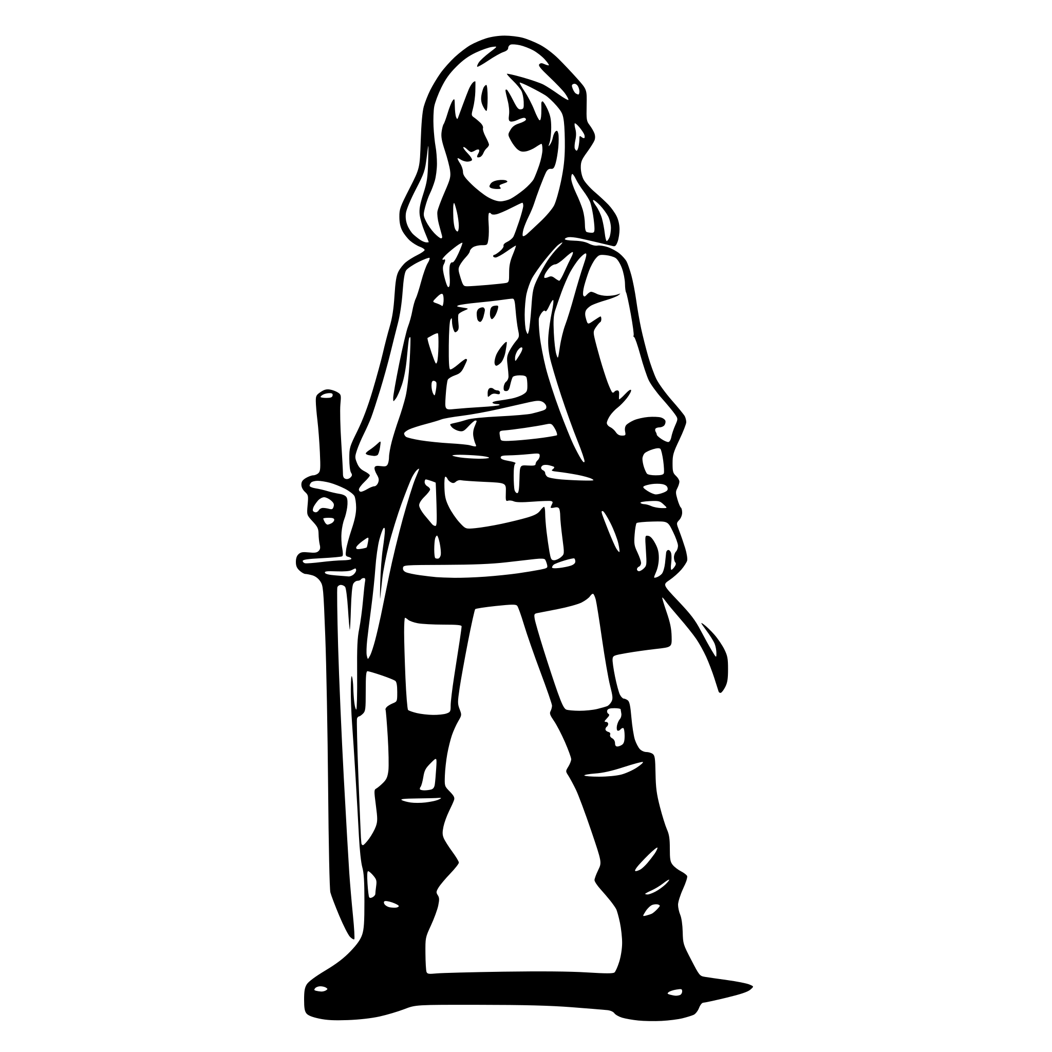 AI-generated SVG of 'pirate'