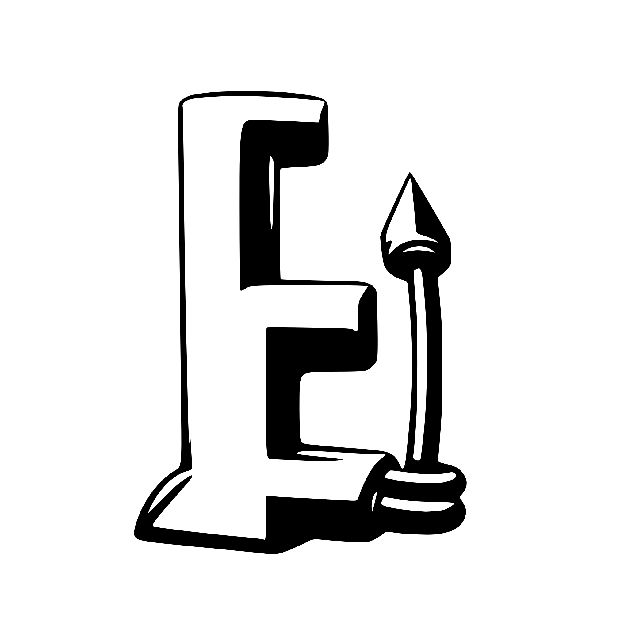 AI-generated SVG of a A letter P with a powercord