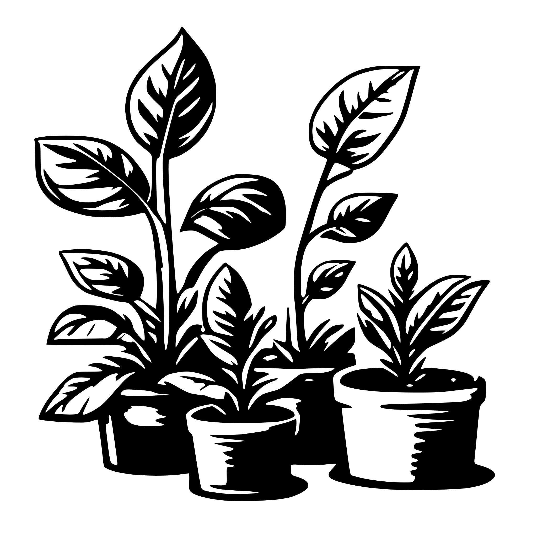 AI-generated SVG of a plants growing
