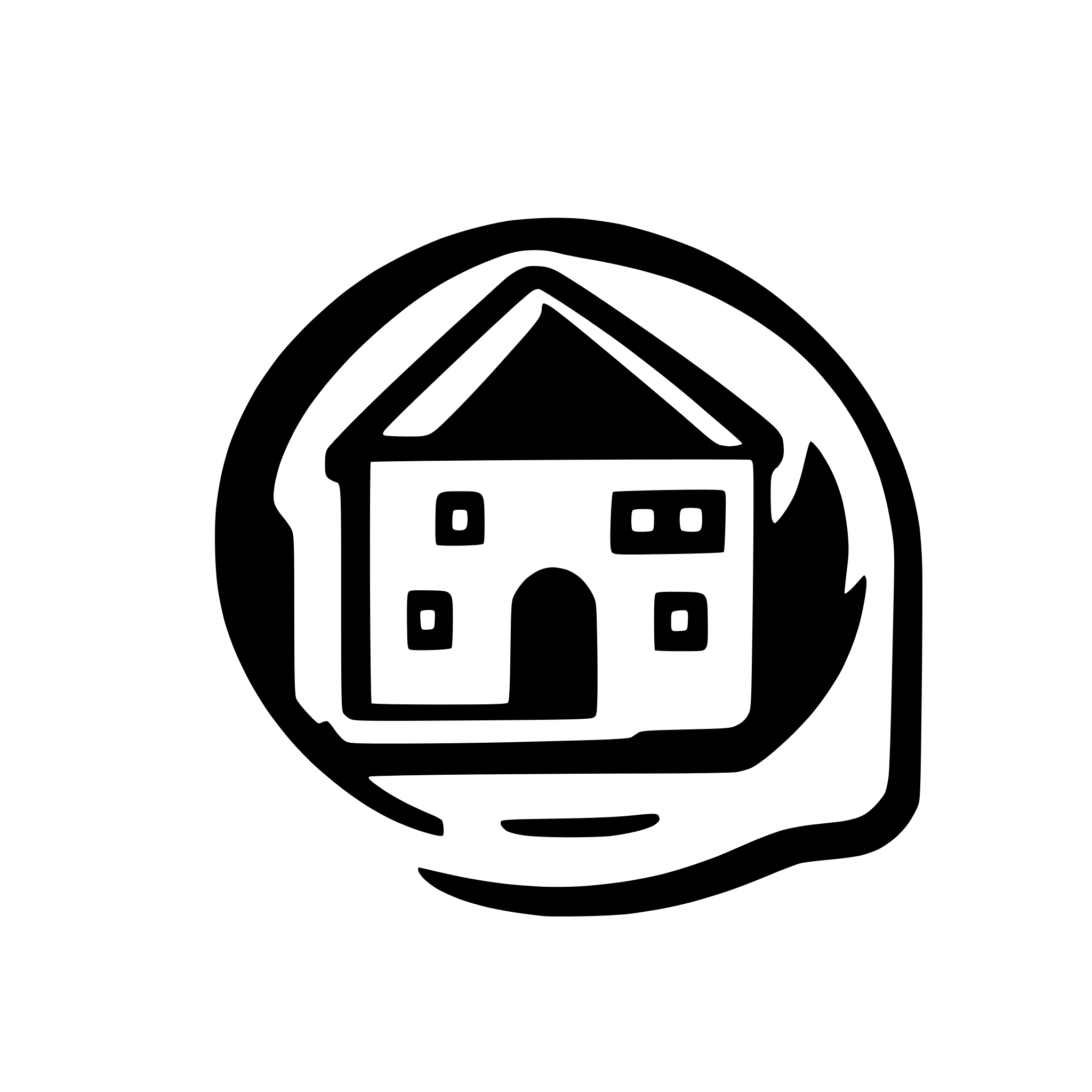 AI-generated SVG of a Home 2d icon modern