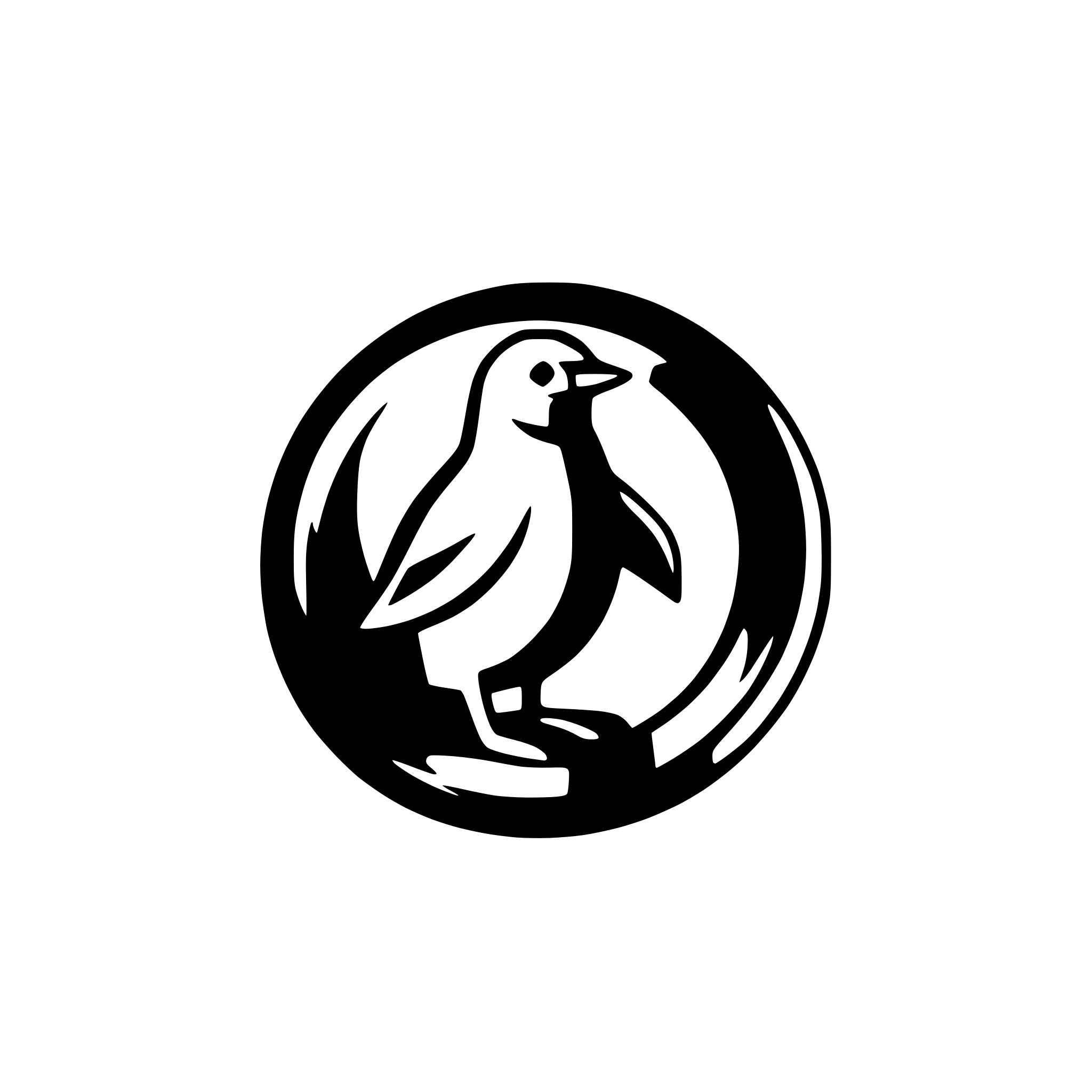 AI-generated SVG of a penguin,Typography Art