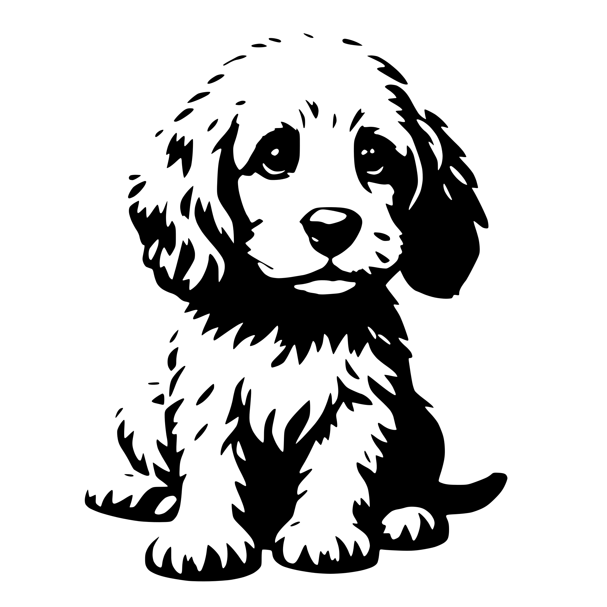 AI-generated SVG of 'cute cockapoo puppy'