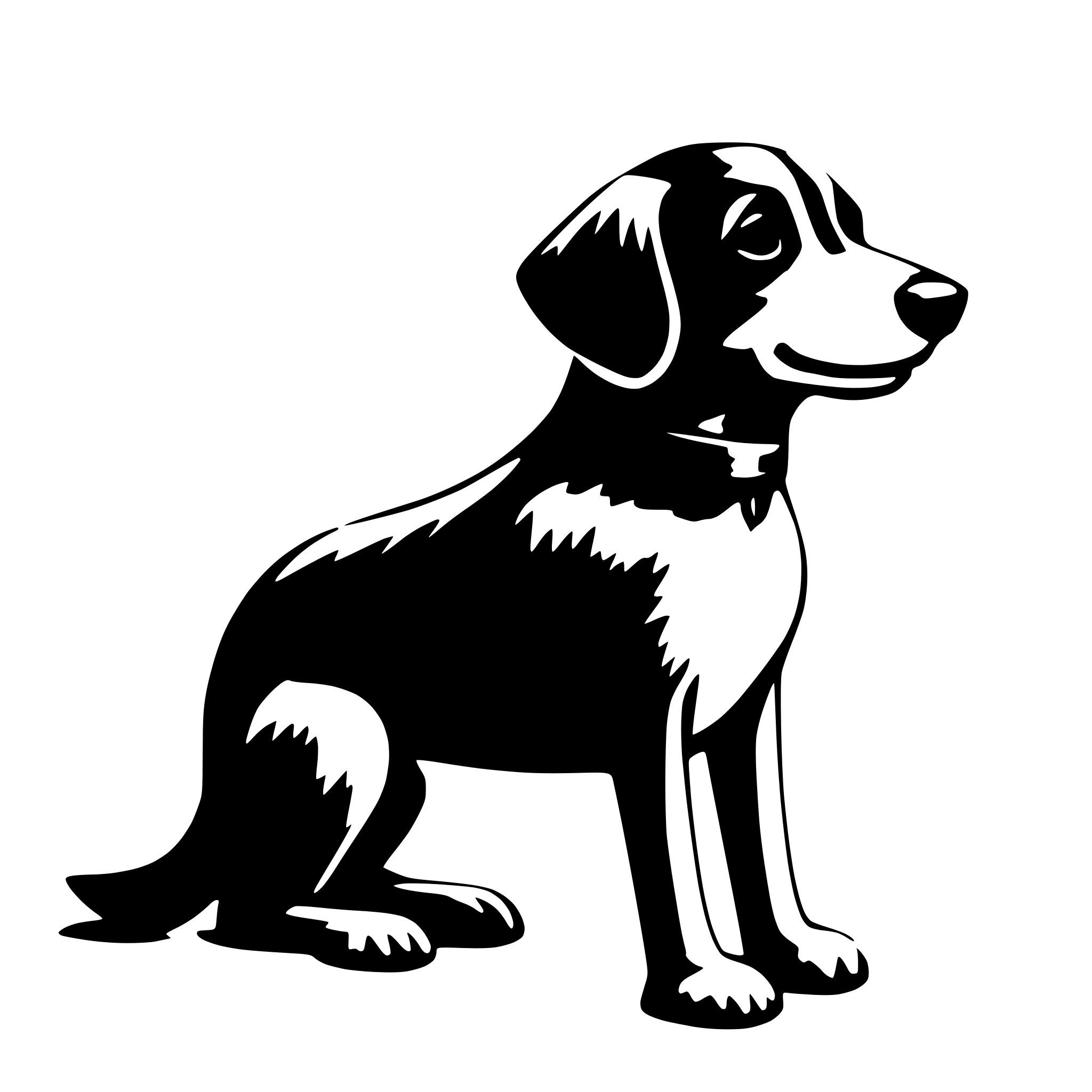 AI-generated SVG of a dog
