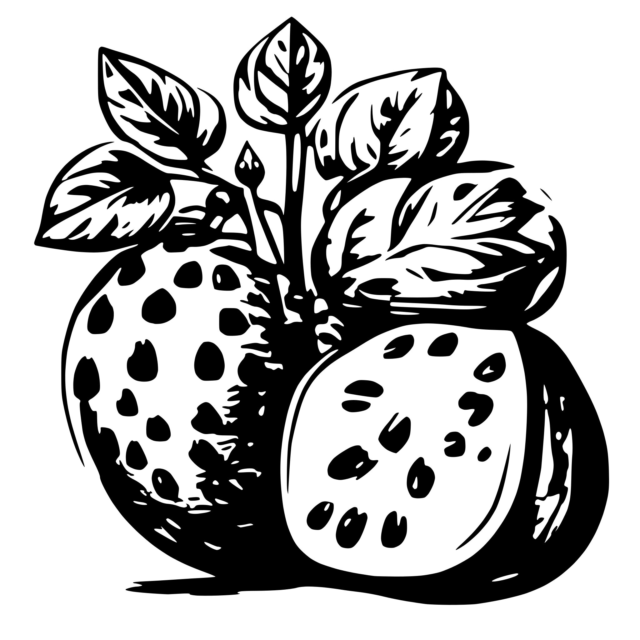 AI-generated SVG of a morango