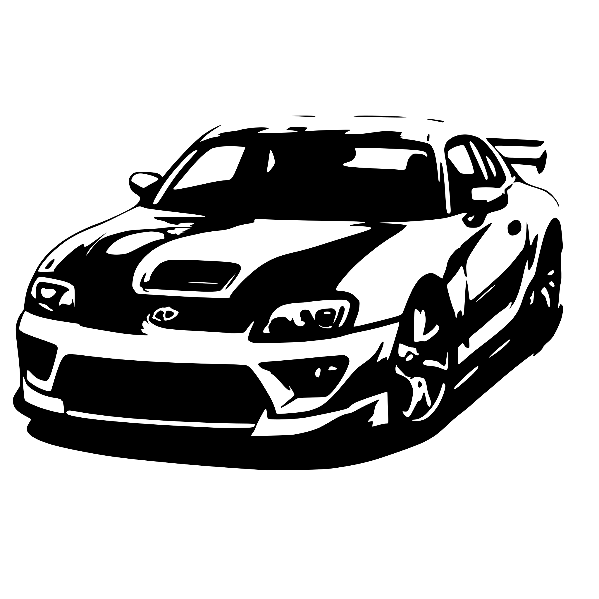 AI-generated SVG of a toyota supra