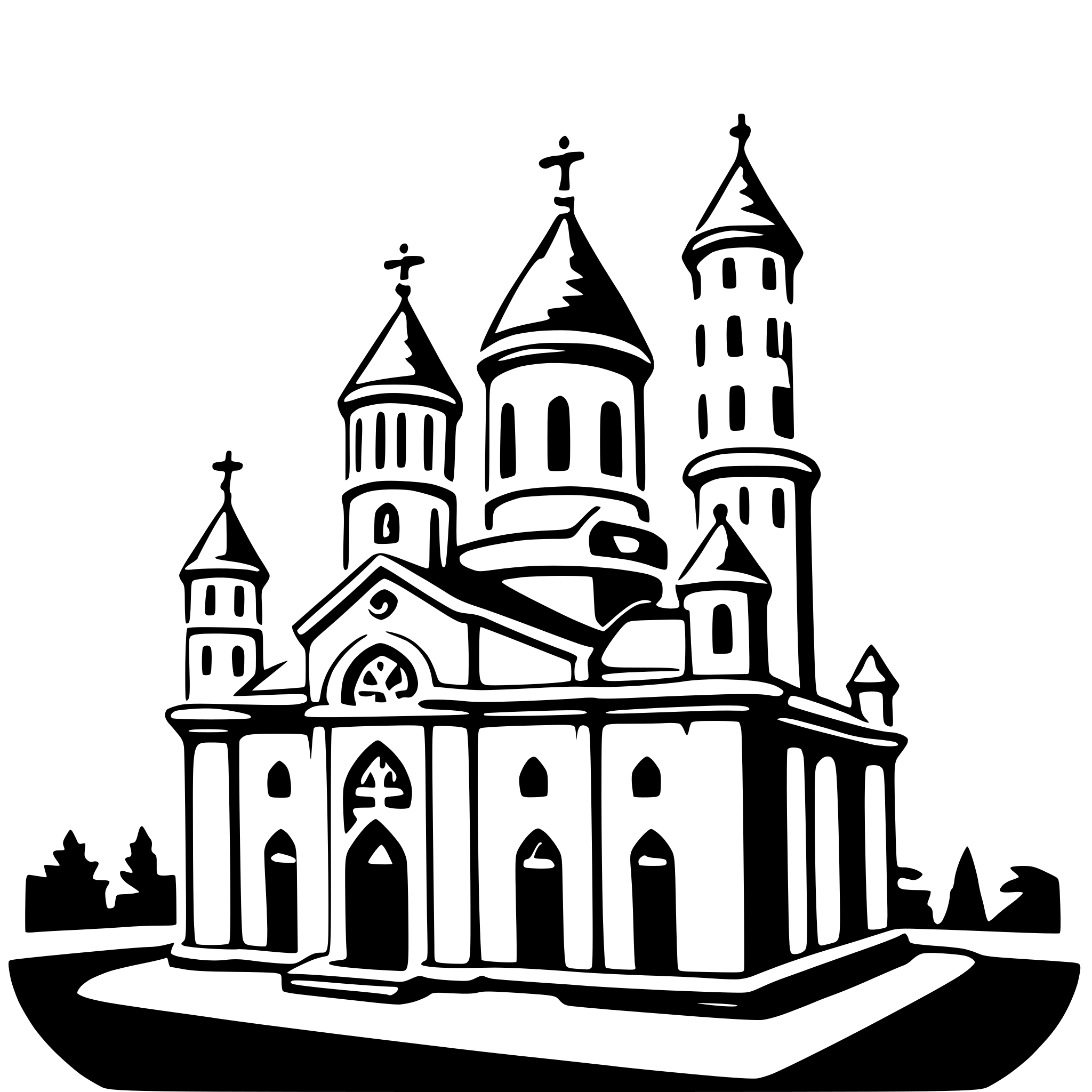 AI-generated SVG of a mark's basilica