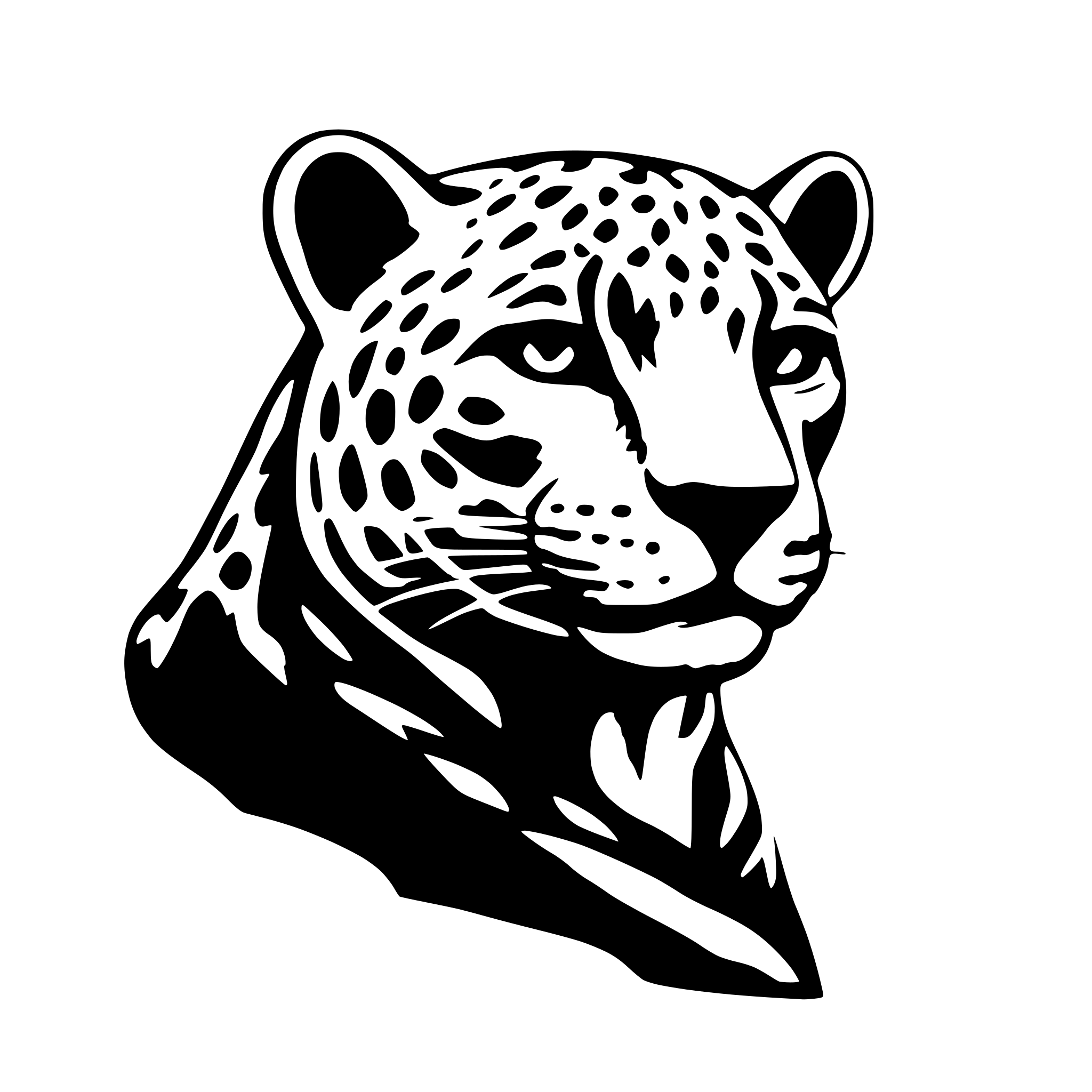 AI-generated SVG of 'jaguar'