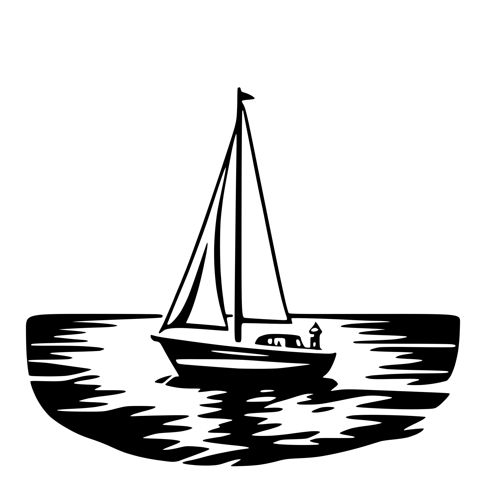 AI-generated SVG of a sailboat on ocean
