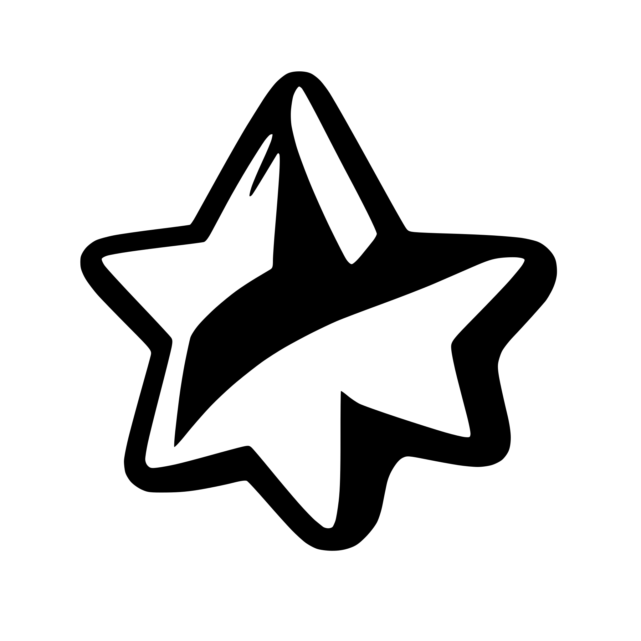 AI-generated SVG of a star