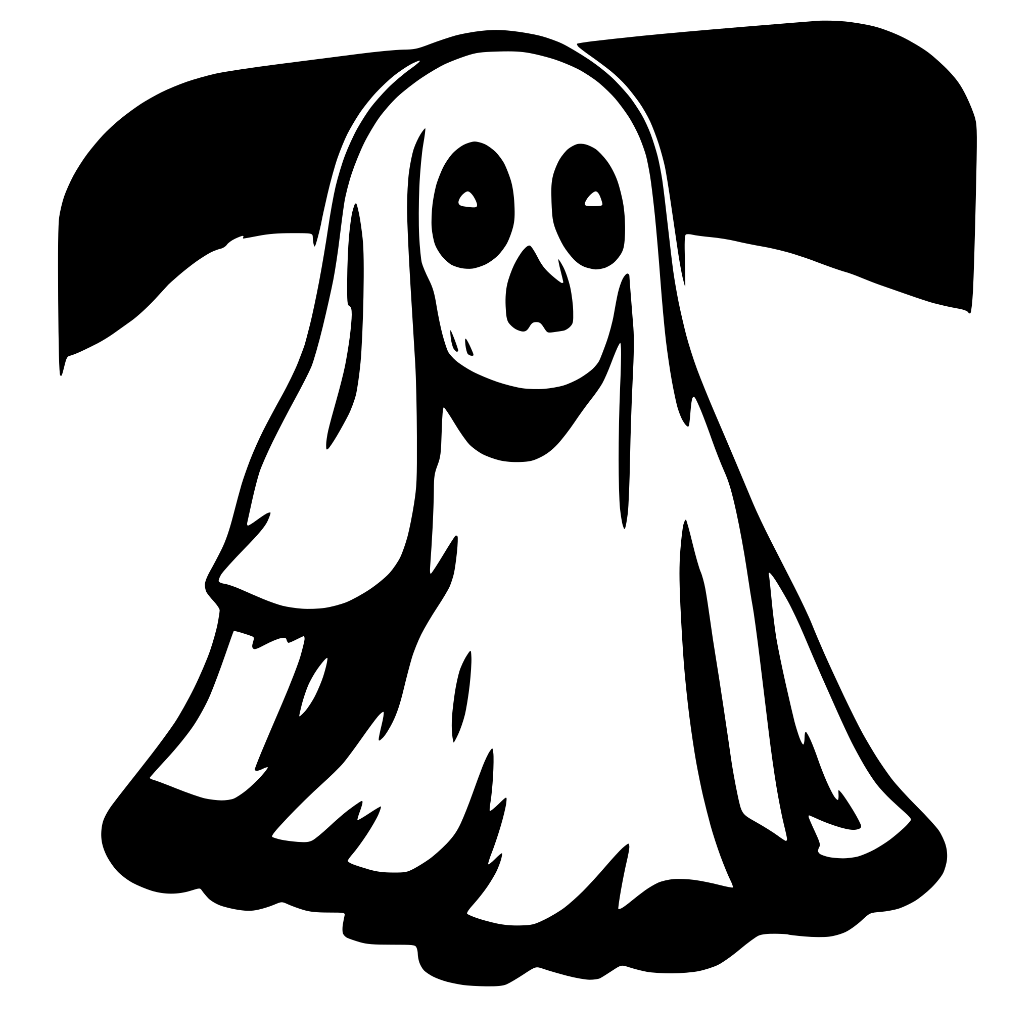 AI-generated SVG of a ghost