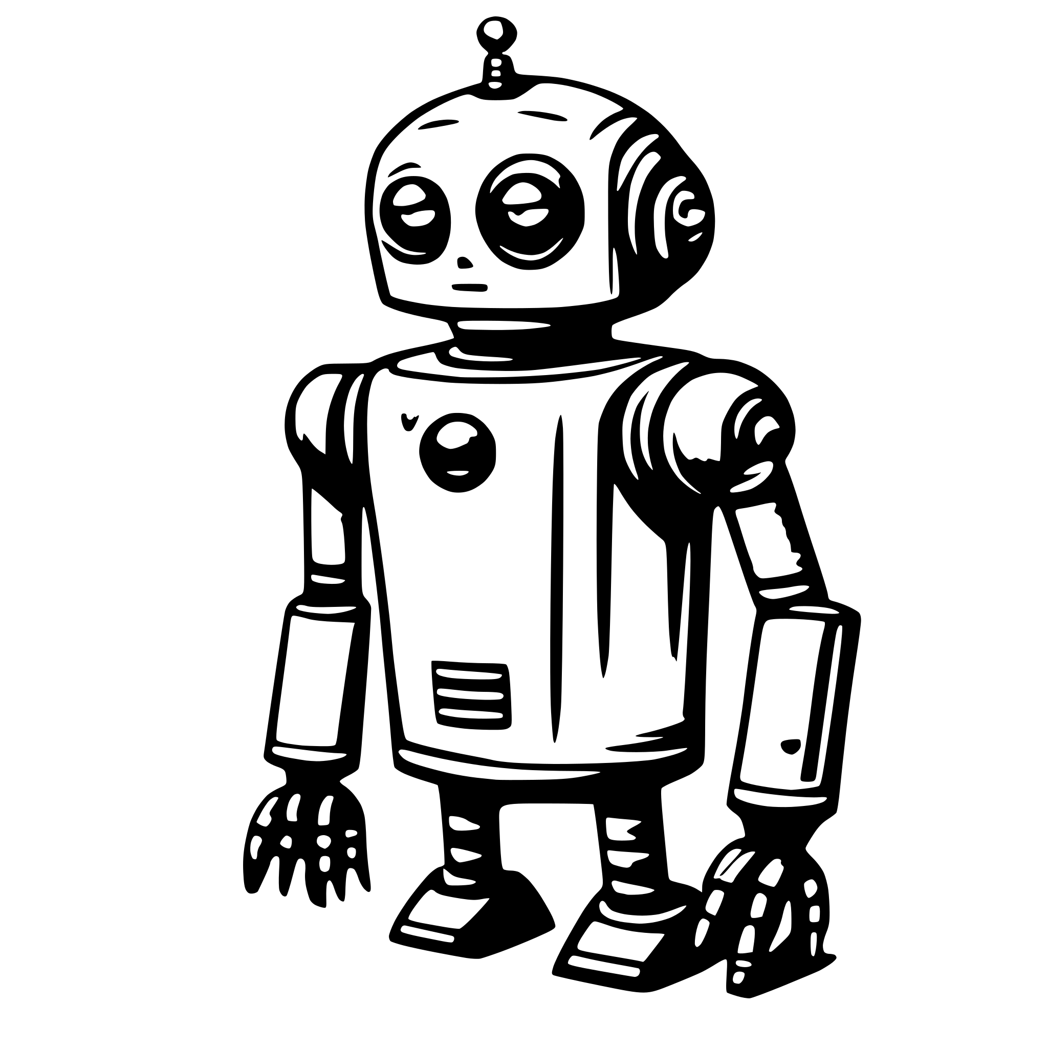 AI-generated SVG of a robot