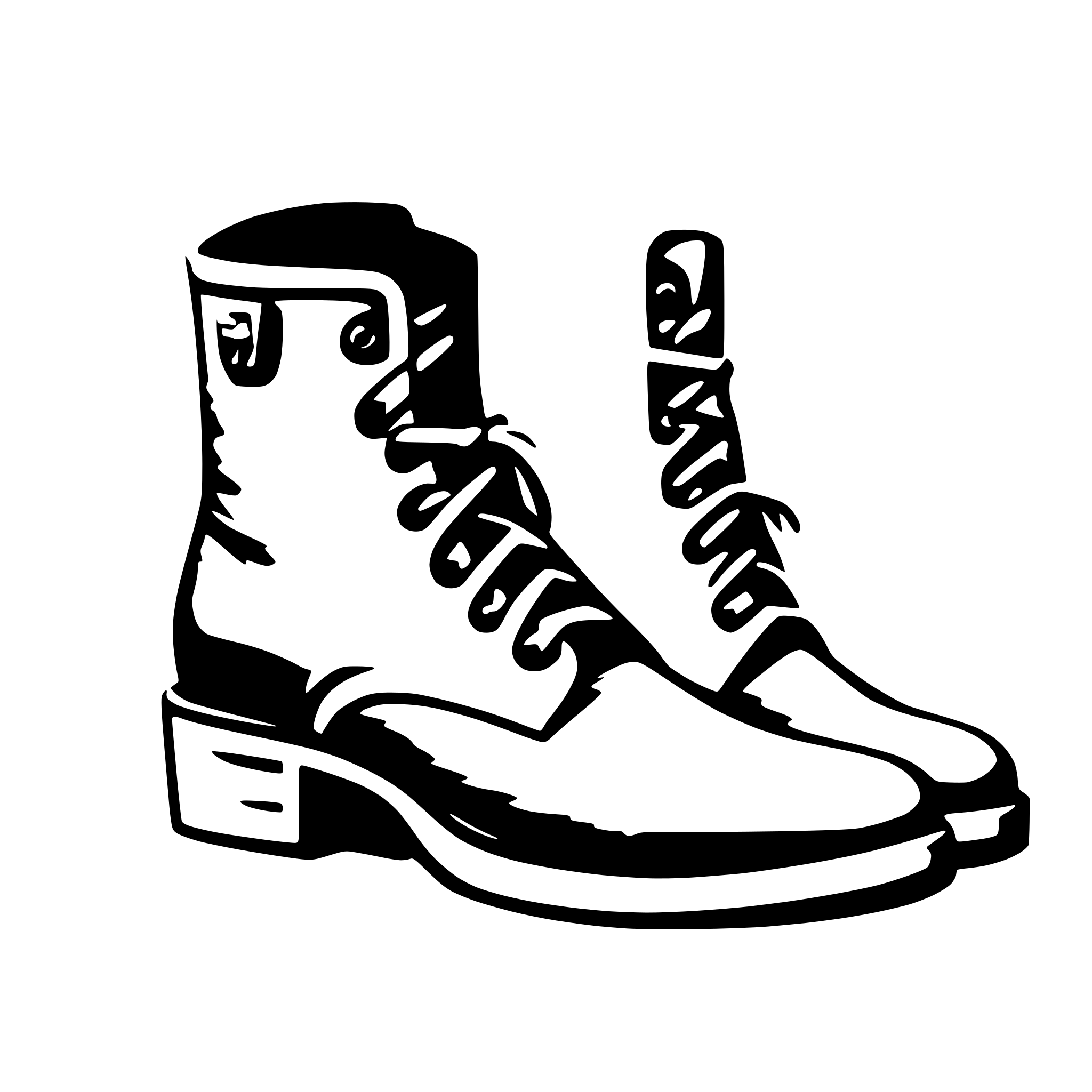 AI-generated SVG of 'shoes'