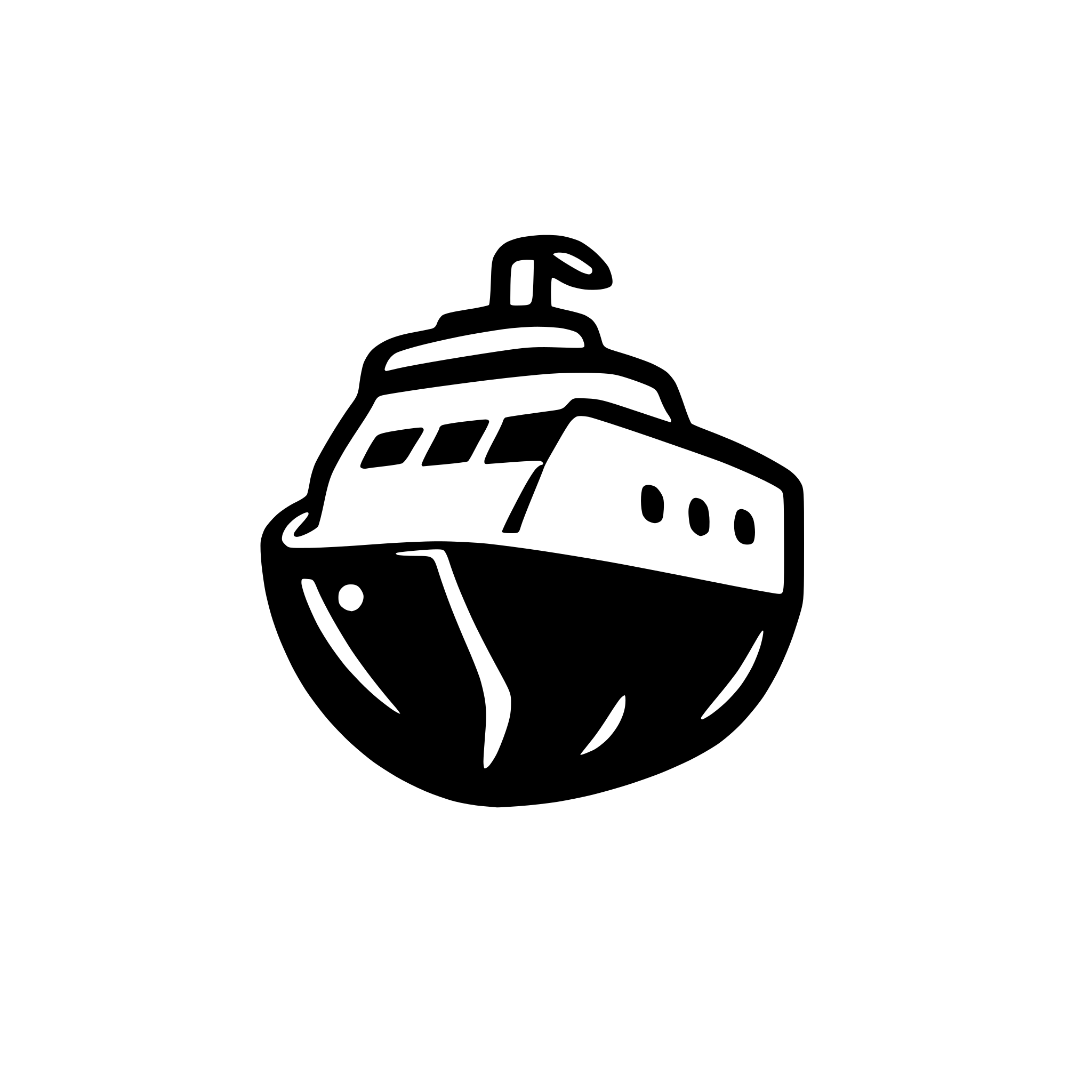 AI-generated SVG of 'ship icon for map'