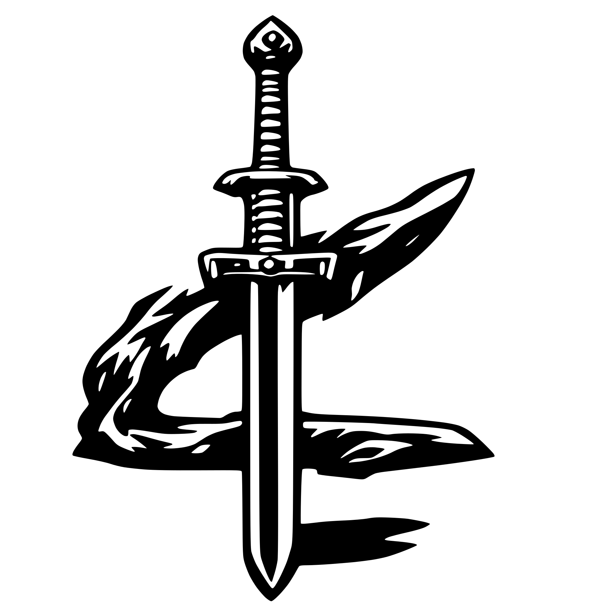 AI-generated SVG of 'sword with broken blade'